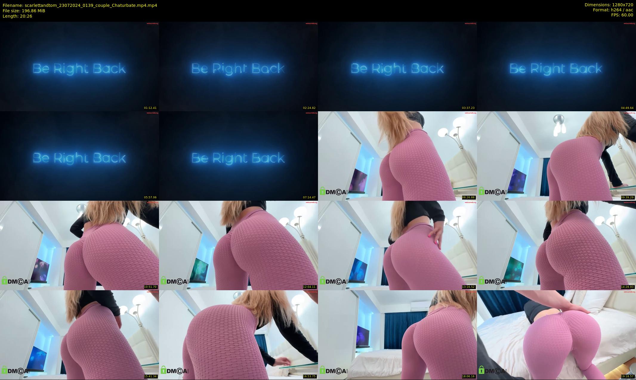 scarlettandtom — 21 minute Chaturbate couple cam show recording, 720p, Jul 23, 2024