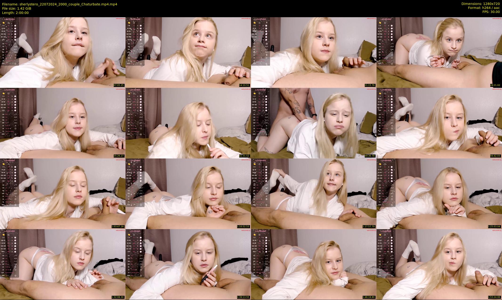 sherlystero — 120 minute Chaturbate couple cam show recording, 720p, Jul 22, 2024