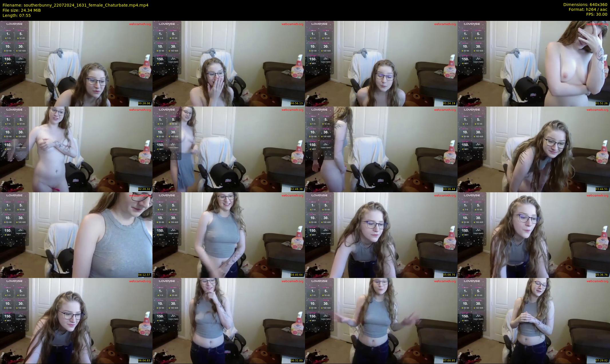 southerbunny — 8 minute Chaturbate female cam show recording, 360p, Jul 22, 2024