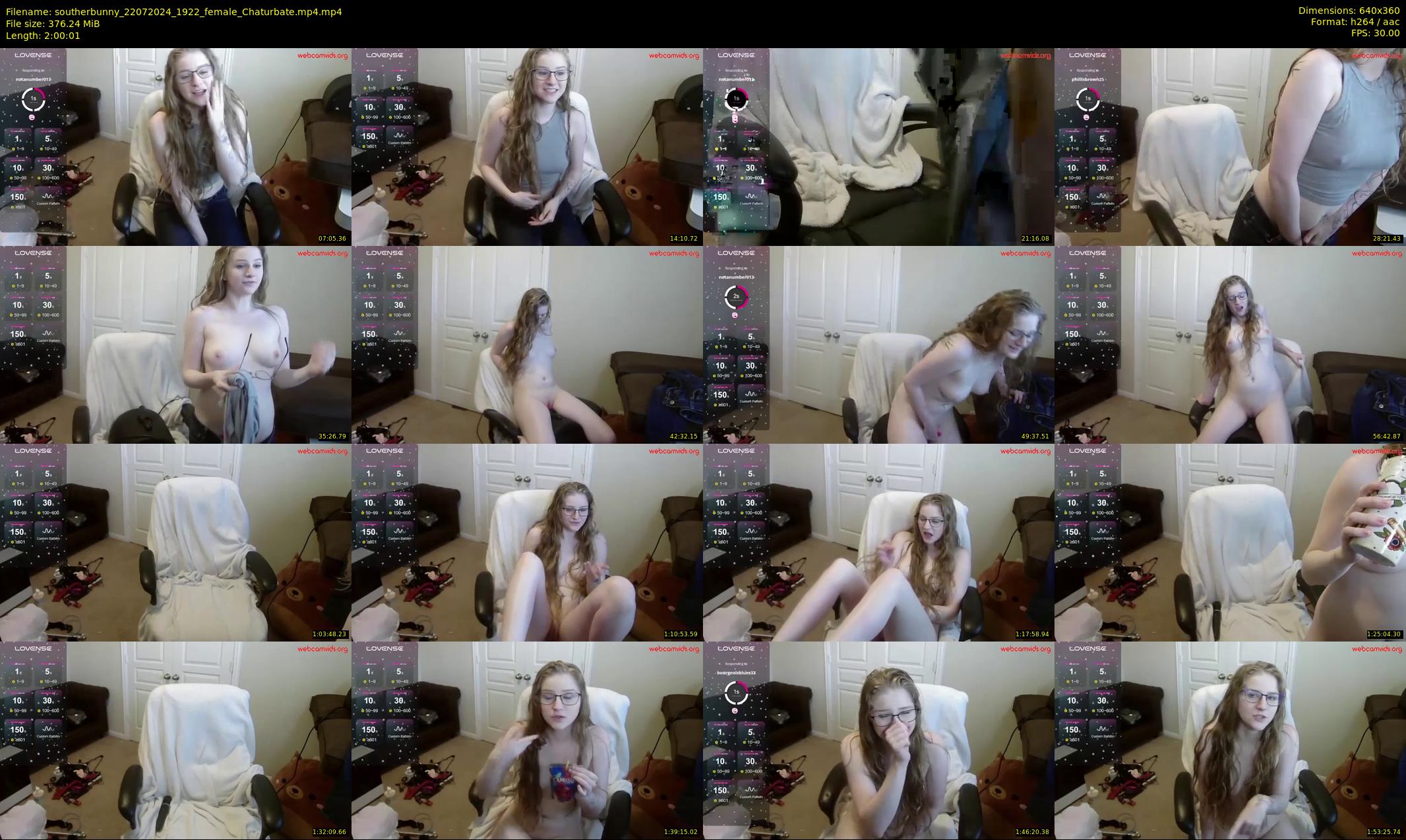 southerbunny — 121 minute Chaturbate female cam show recording, 360p, Jul 22, 2024
