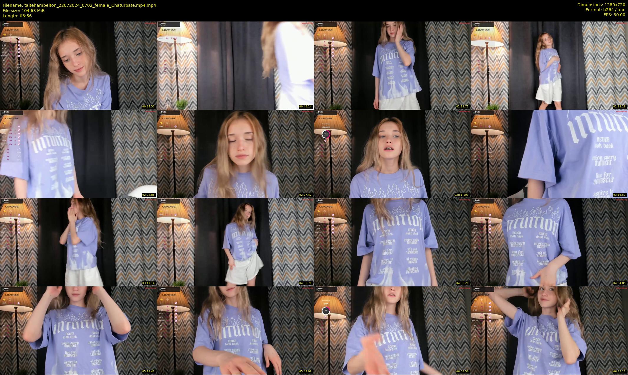 taitehambelton — 7 minute Chaturbate female cam show recording, 720p, Jul 22, 2024