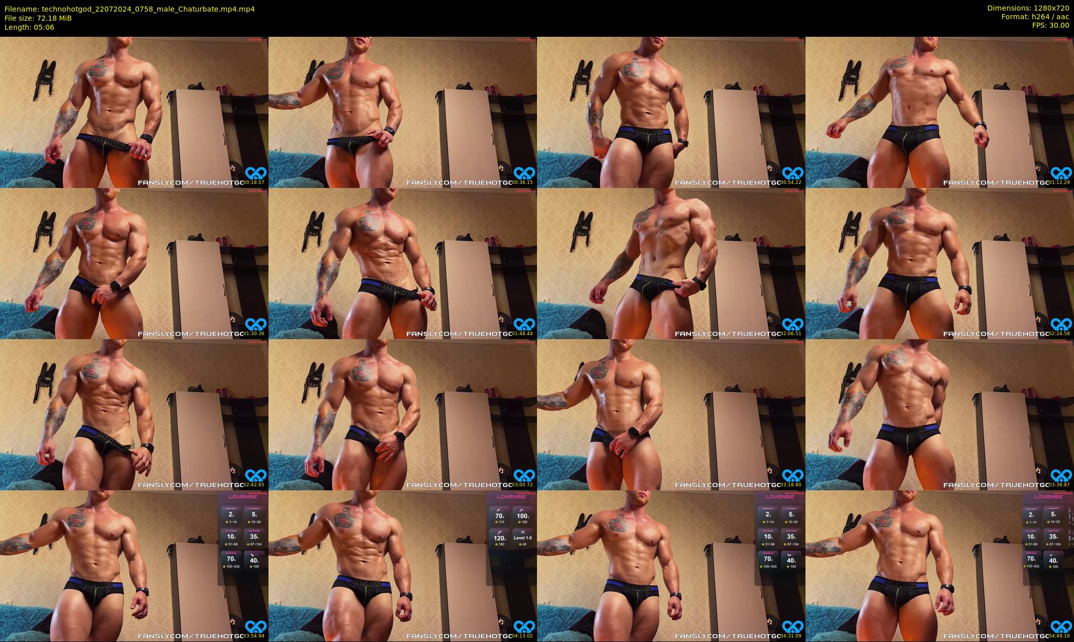 technohotgod — 6 minute Chaturbate male cam show recording, 720p, Jul 22, 2024