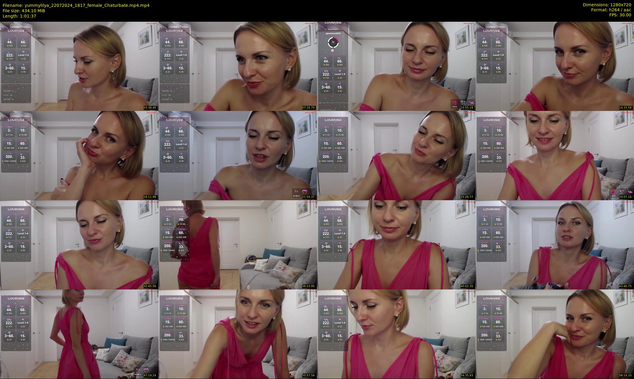 yummylilya — 62 minute Chaturbate female cam show recording, 720p, Jul 22, 2024