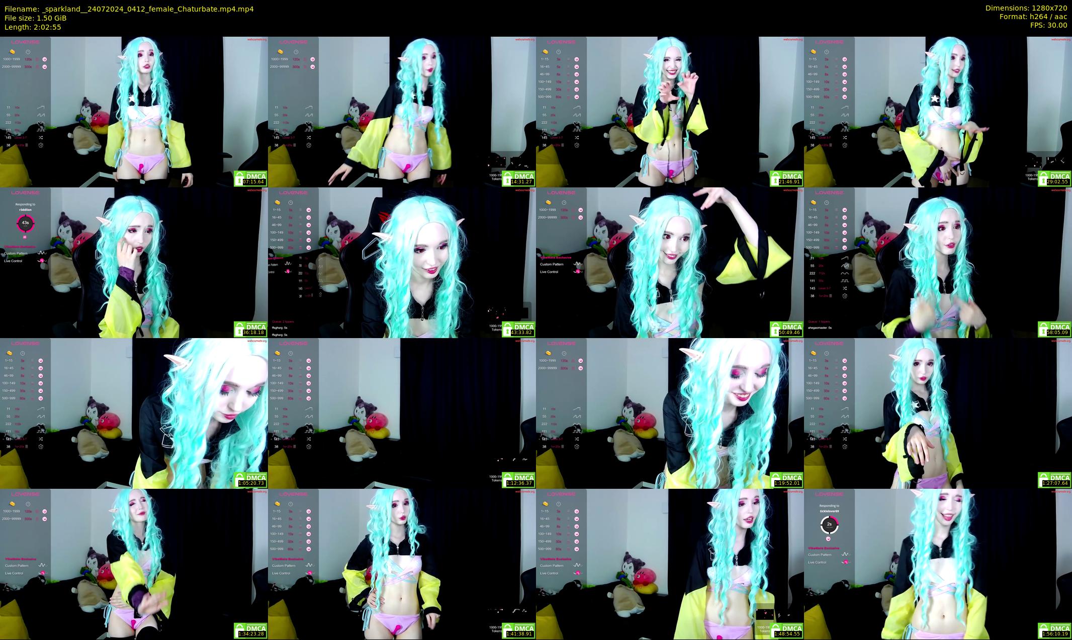 _sparkland_ — 123 minute Chaturbate female cam show recording, 720p, Jul 24, 2024