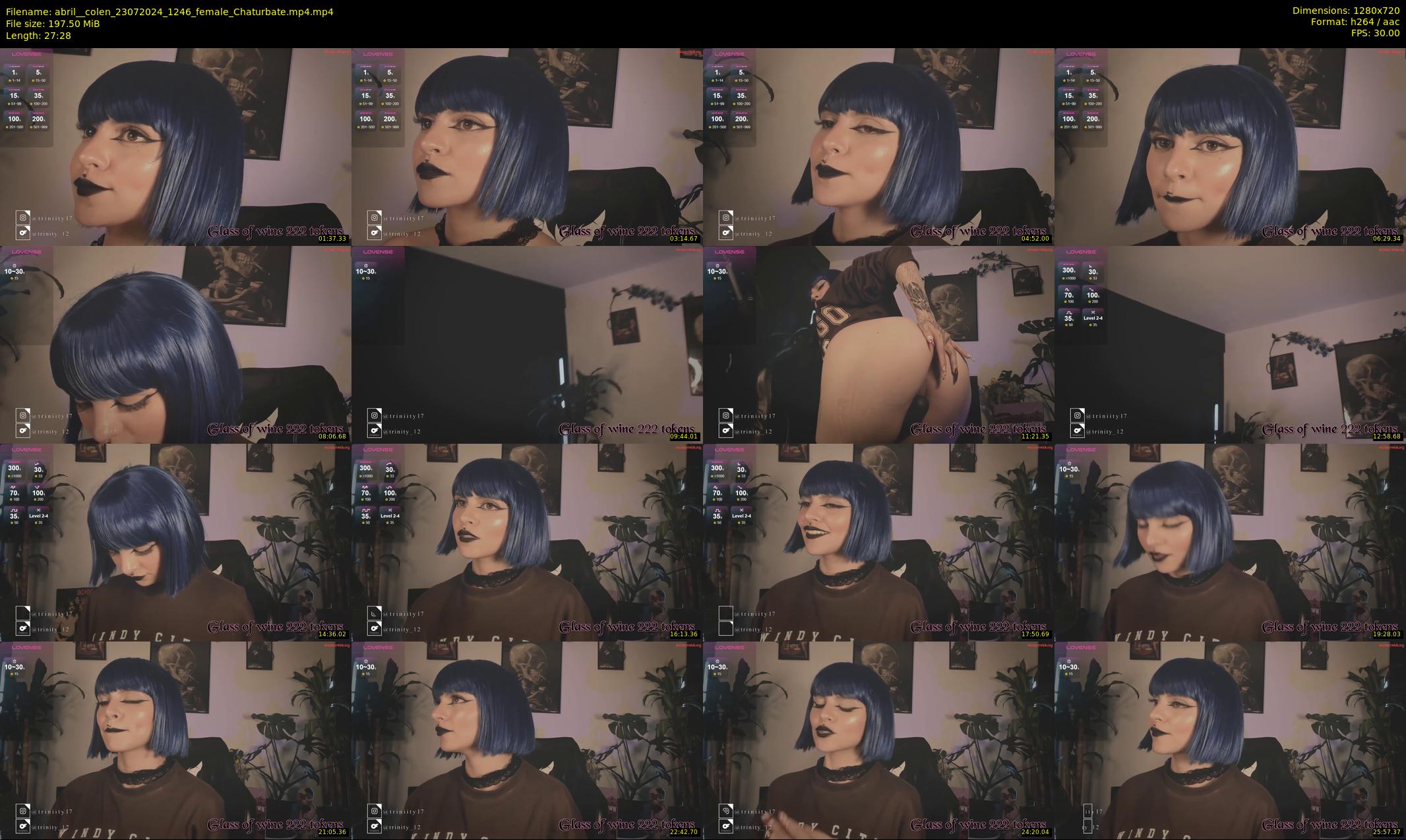 abril__colen — 28 minute Chaturbate female cam show recording, 720p, Jul 23, 2024
