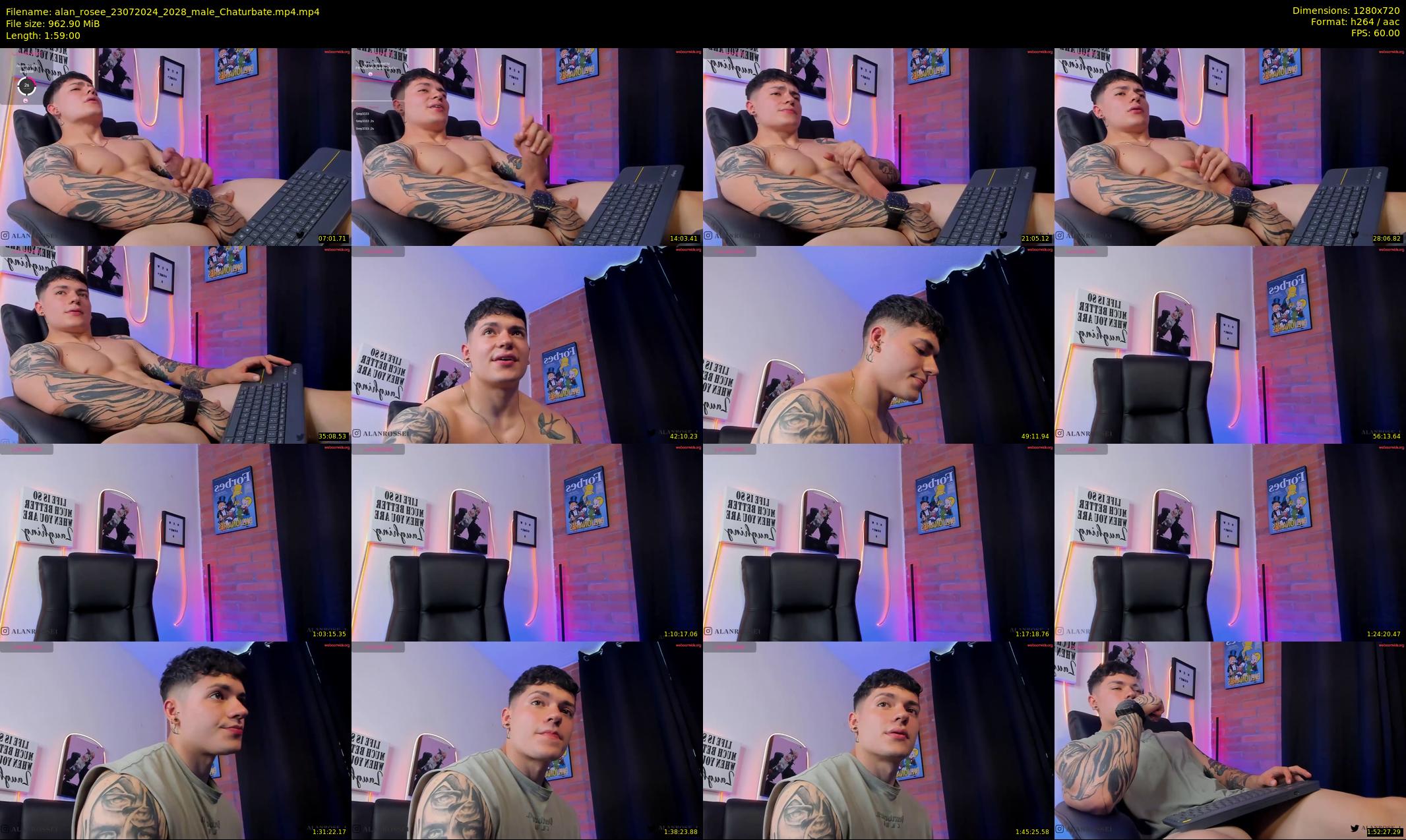alan_rosee — 119 minute Chaturbate male cam show recording, 720p, Jul 23, 2024