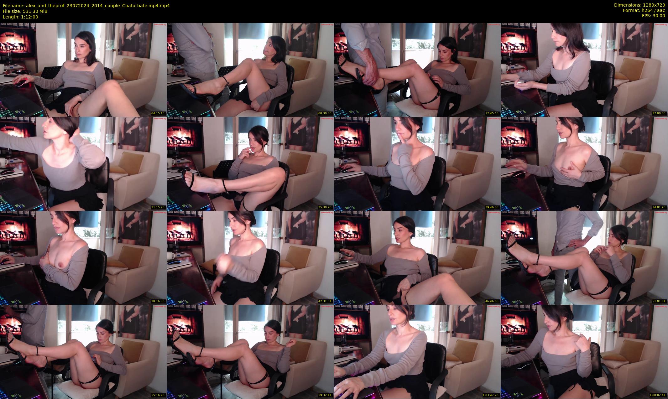 alex_and_theprof — 72 minute Chaturbate couple cam show recording, 720p, Jul 23, 2024