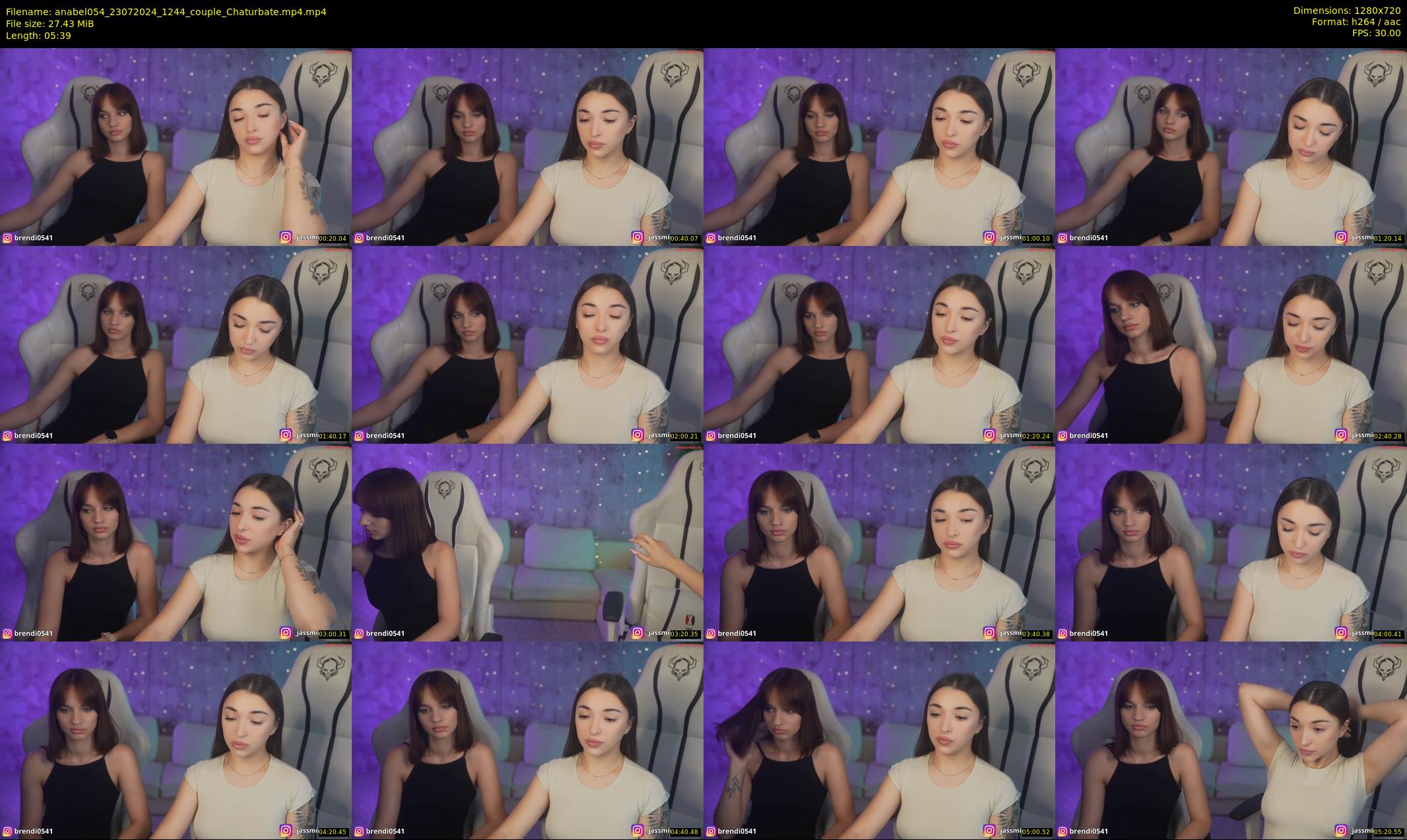 anabel054 — 6 minute Chaturbate female cam show recording, 720p, Jul 23, 2024