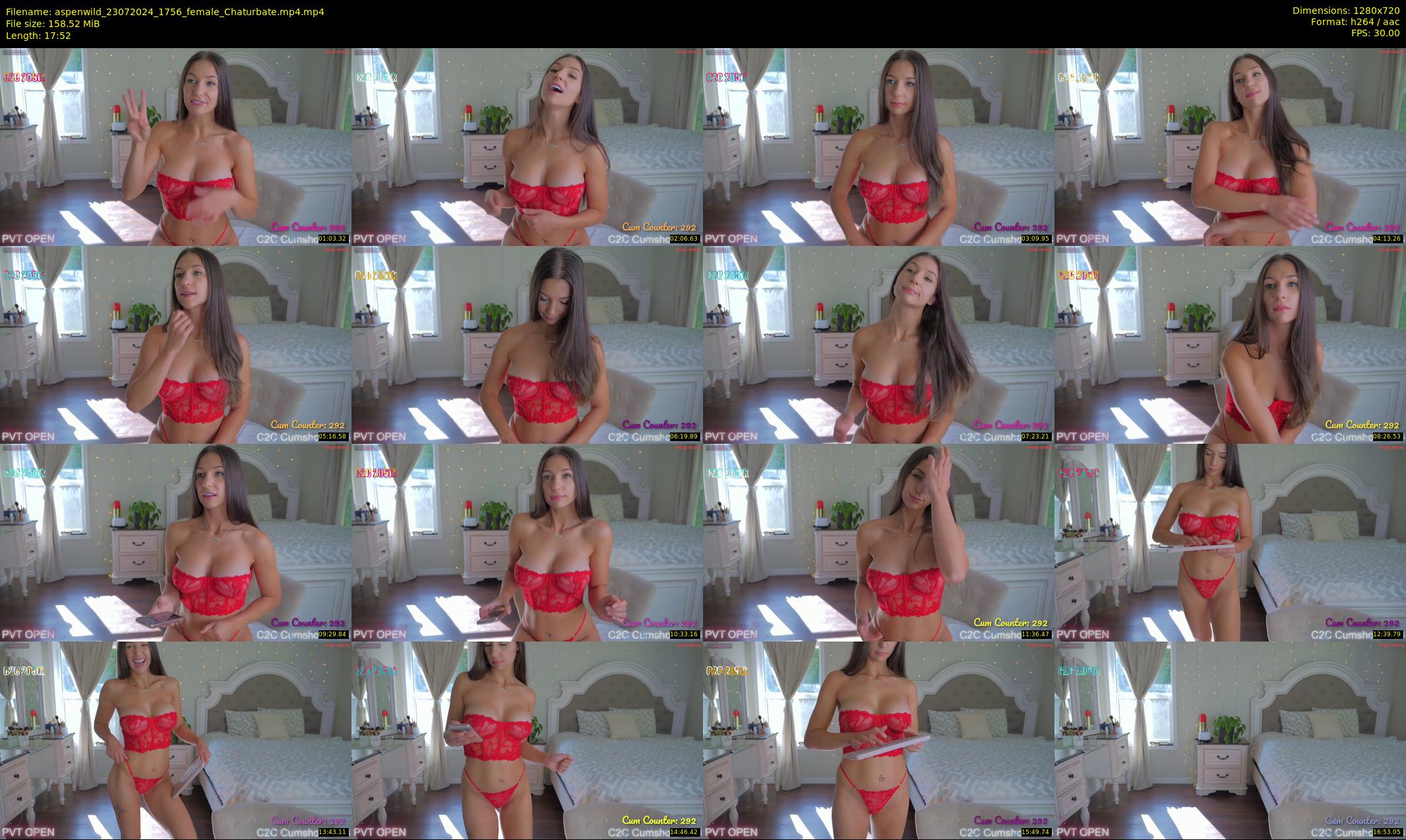 aspenwild — 18 minute Chaturbate female cam show recording, 720p, Jul 23, 2024