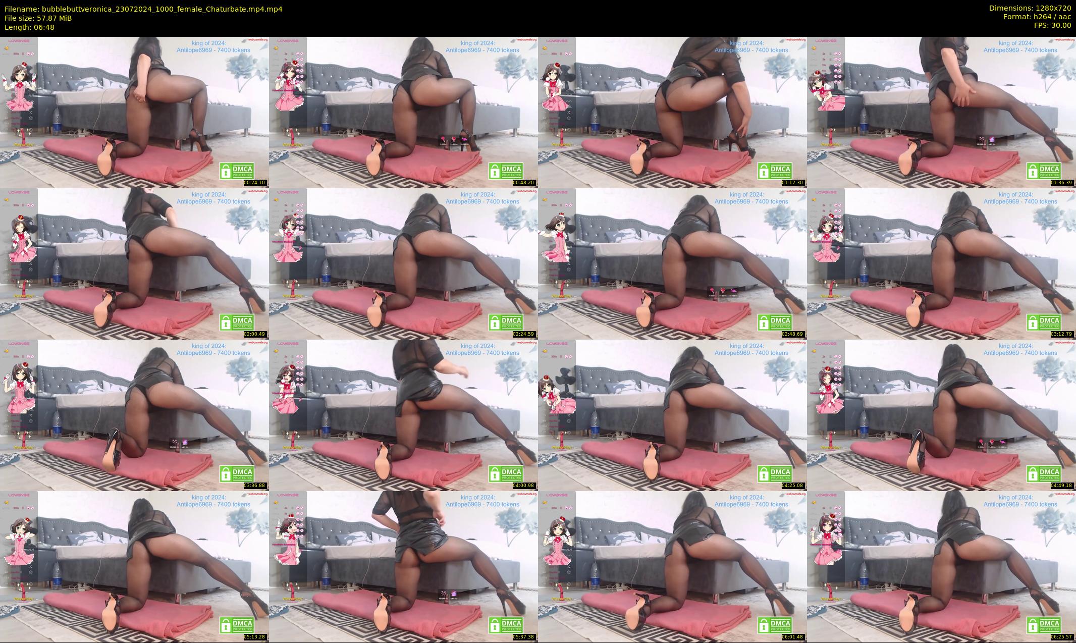 bubblebuttveronica — 7 minute Chaturbate female cam show recording, 720p, Jul 23, 2024