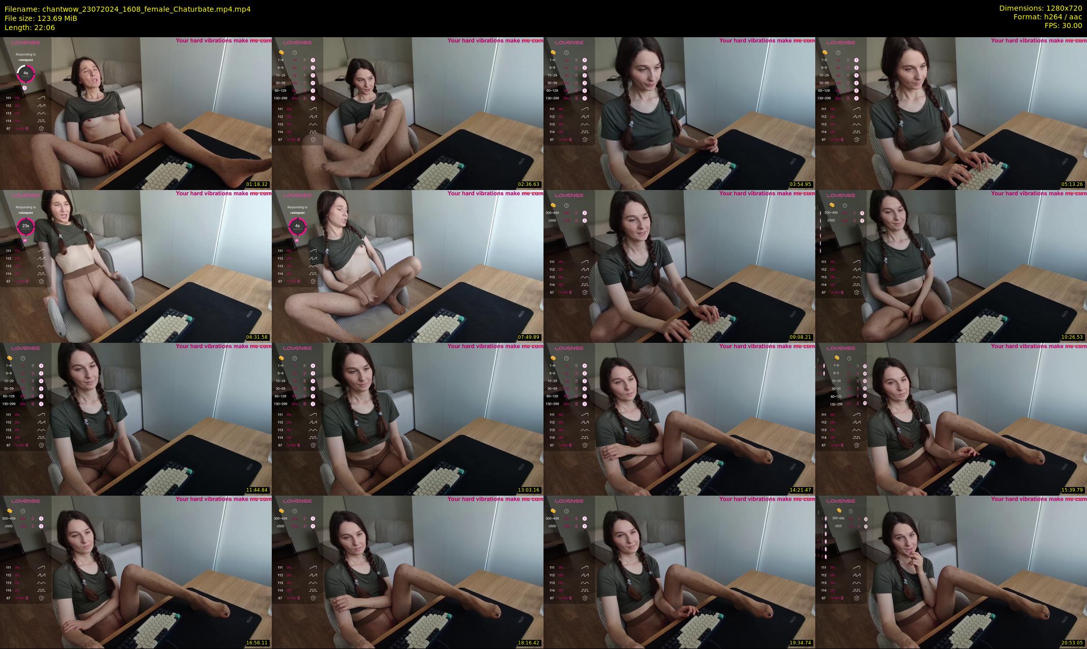 chantwow — 23 minute Chaturbate female cam show recording, 720p, Jul 23, 2024