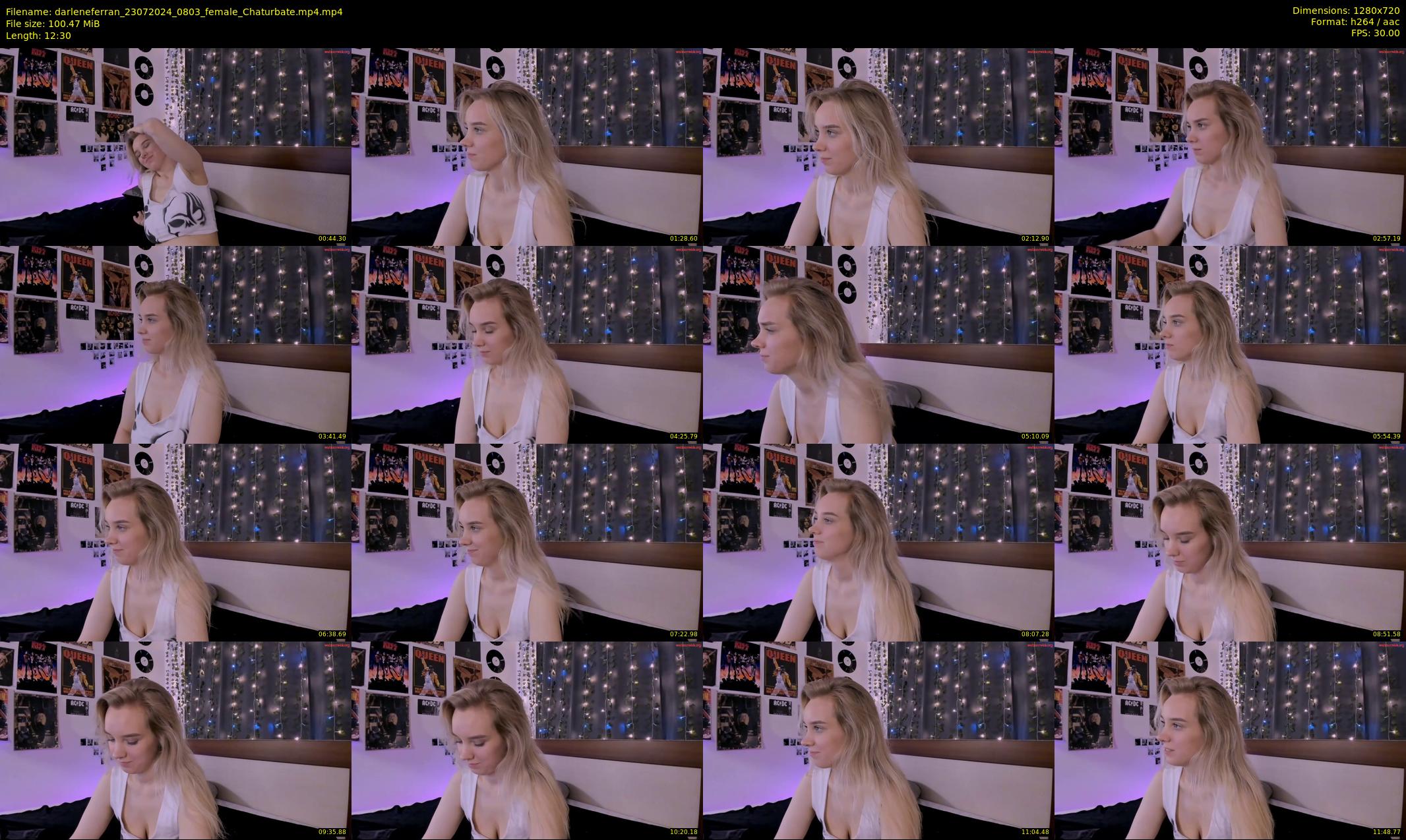 darleneferran — 13 minute Chaturbate female cam show recording, 720p, Jul 23, 2024