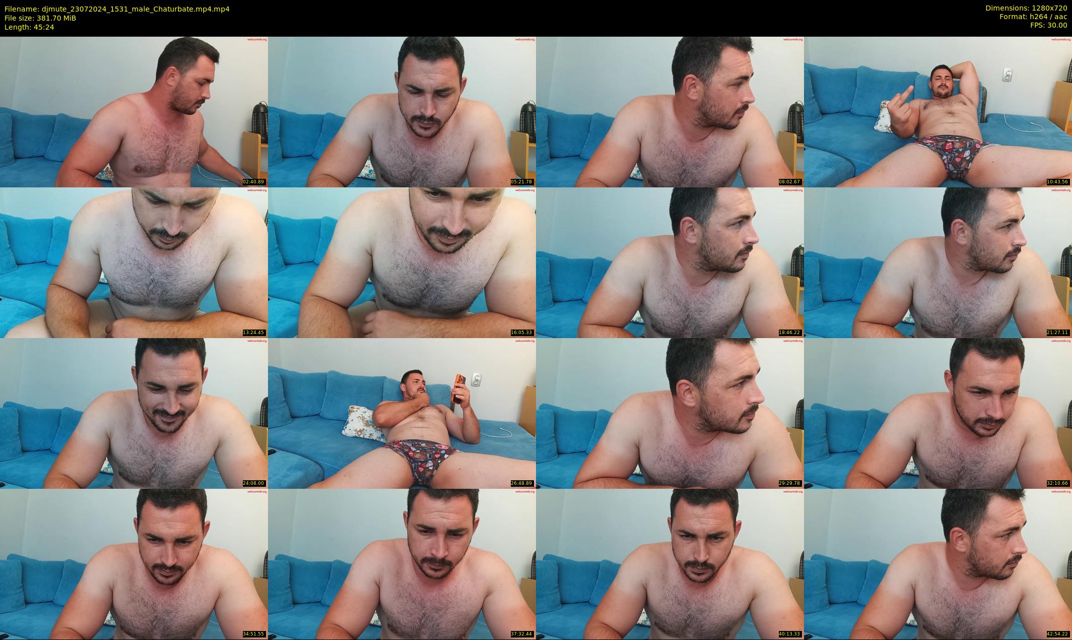 djmute — 46 minute Chaturbate male cam show recording, 720p, Jul 23, 2024