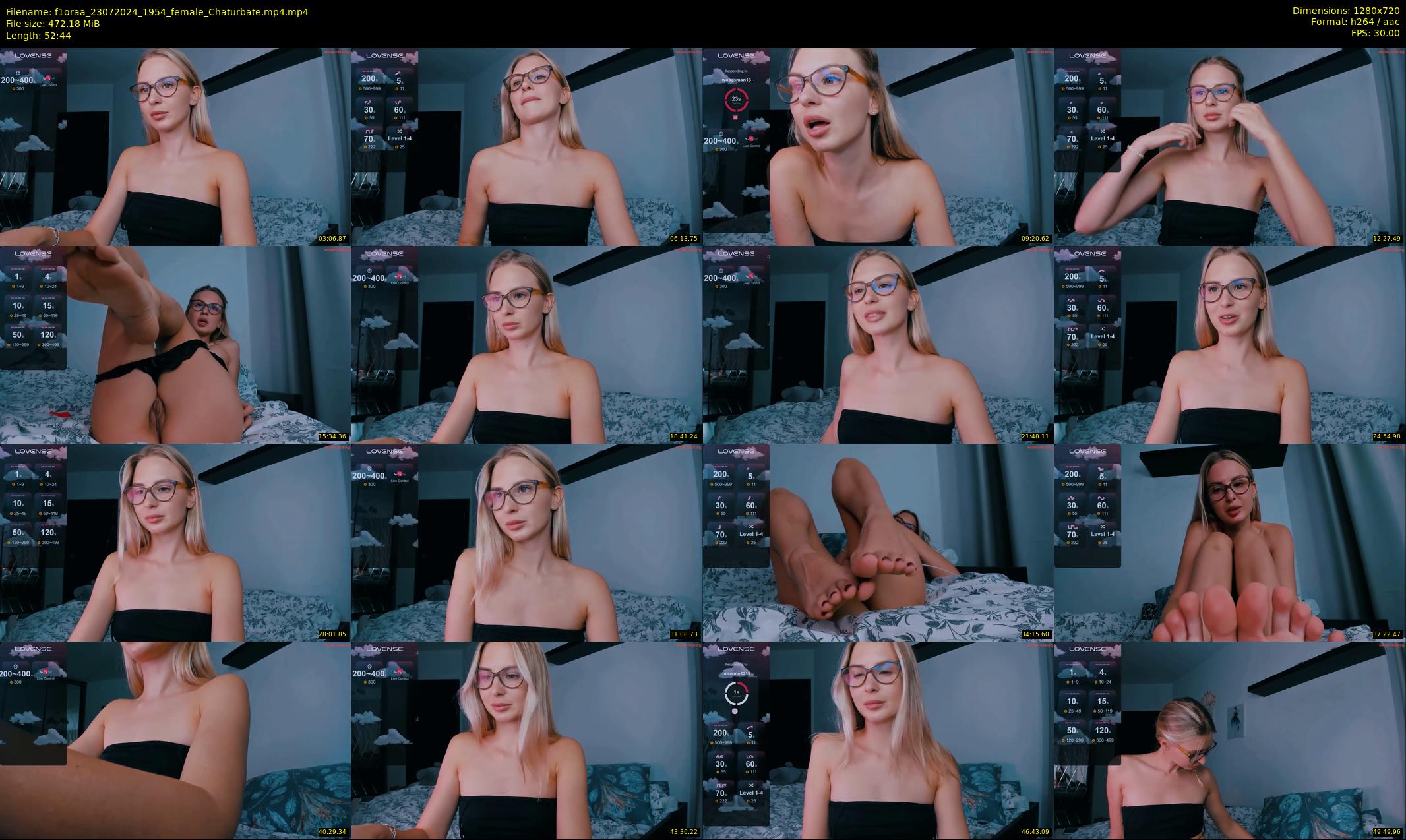 f1oraa — 53 minute Chaturbate female cam show recording, 720p, Jul 23, 2024