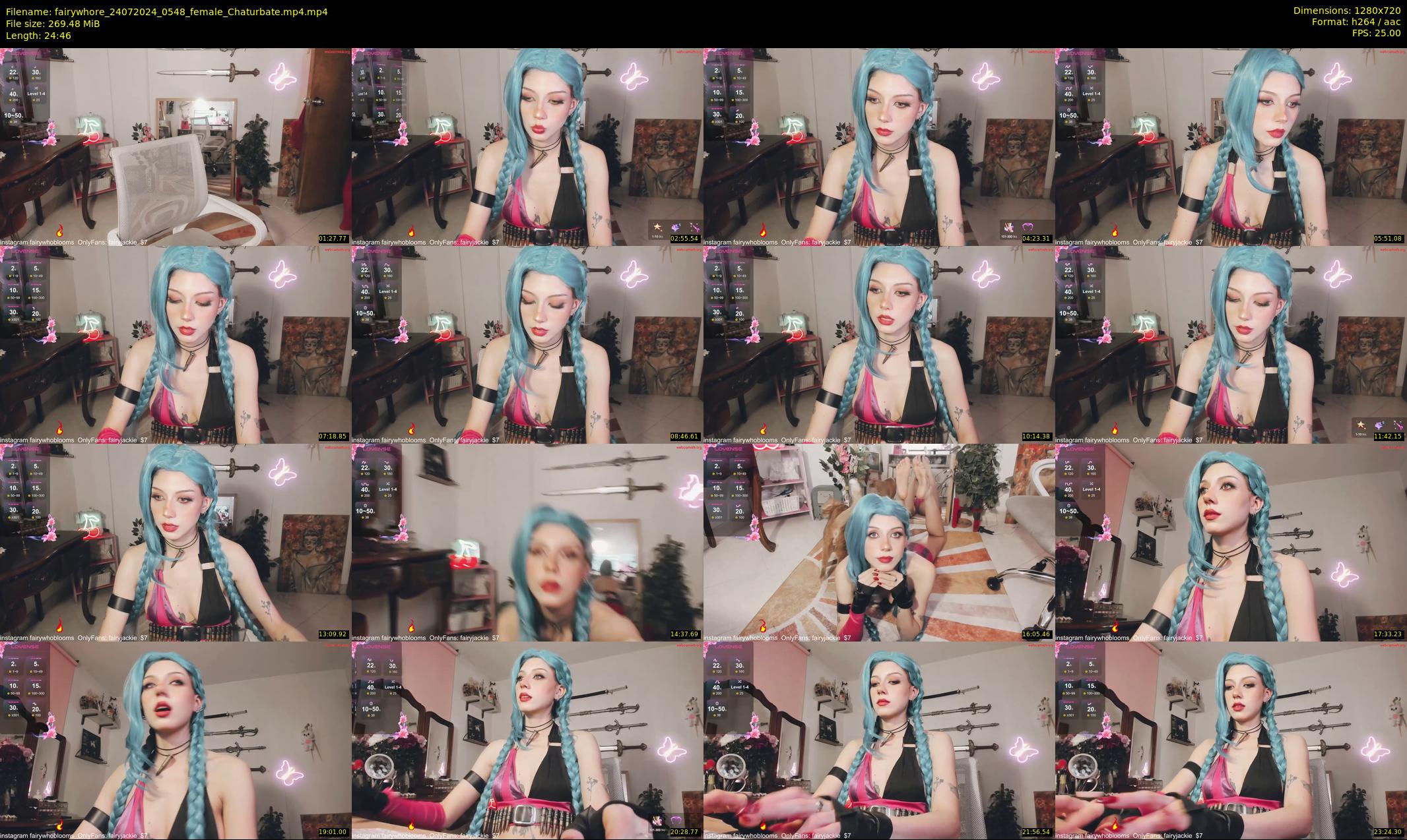 fairywhore — 25 minute Chaturbate female cam show recording, 720p, Jul 24, 2024