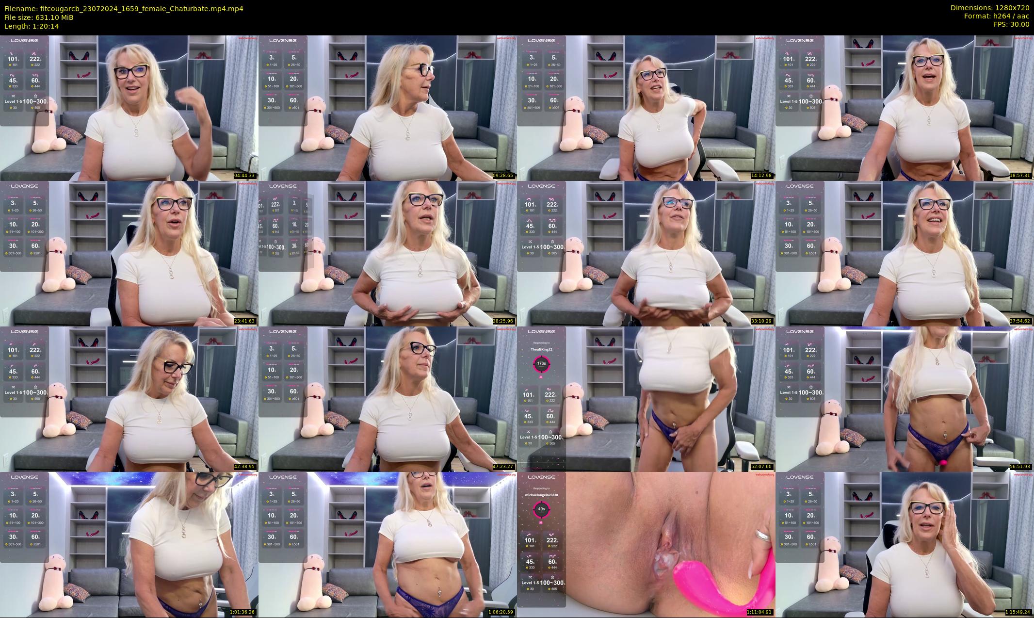 fitcougarcb — 81 minute Chaturbate female cam show recording, 720p, Jul 23, 2024
