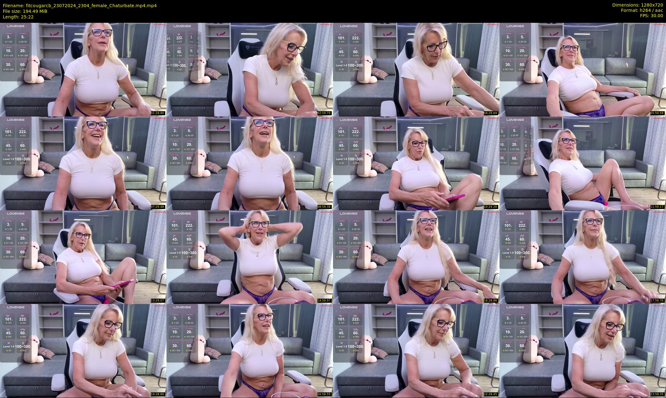 fitcougarcb — 26 minute Chaturbate female cam show recording, 720p, Jul 23, 2024