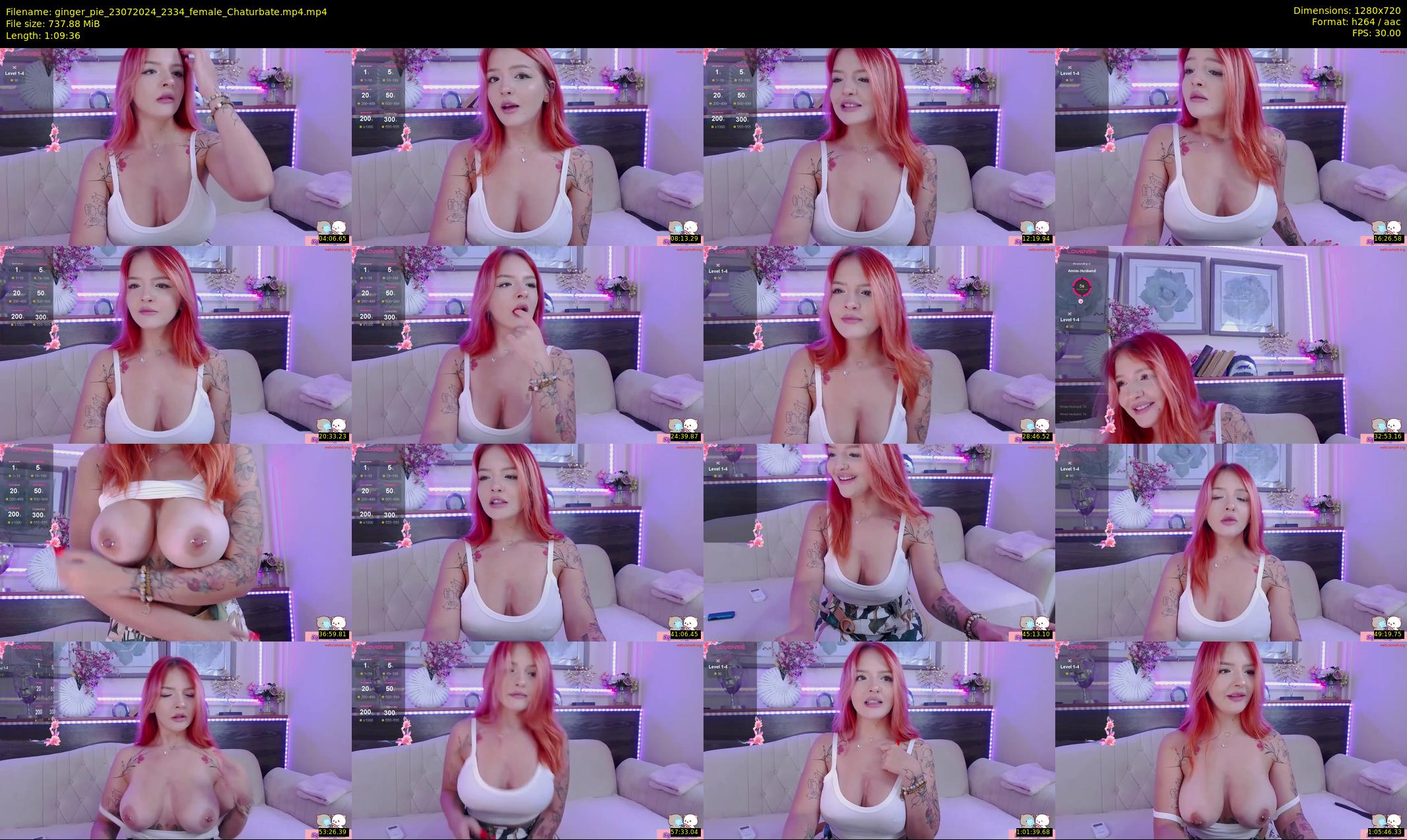 ginger_pie — 70 minute Chaturbate female cam show recording, 720p, Jul 23, 2024