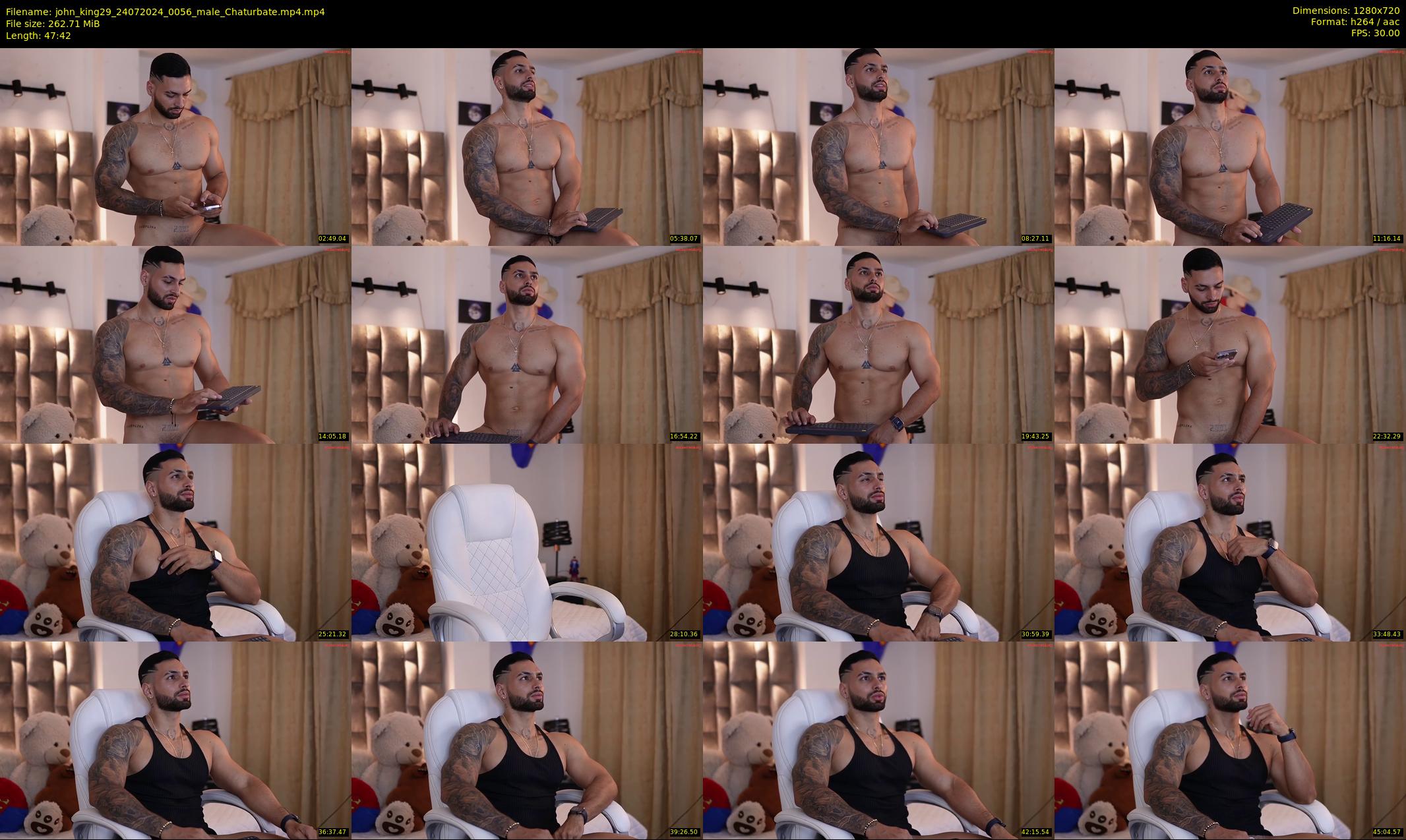john_king29 — 48 minute Chaturbate male cam show recording, 720p, Jul 24, 2024
