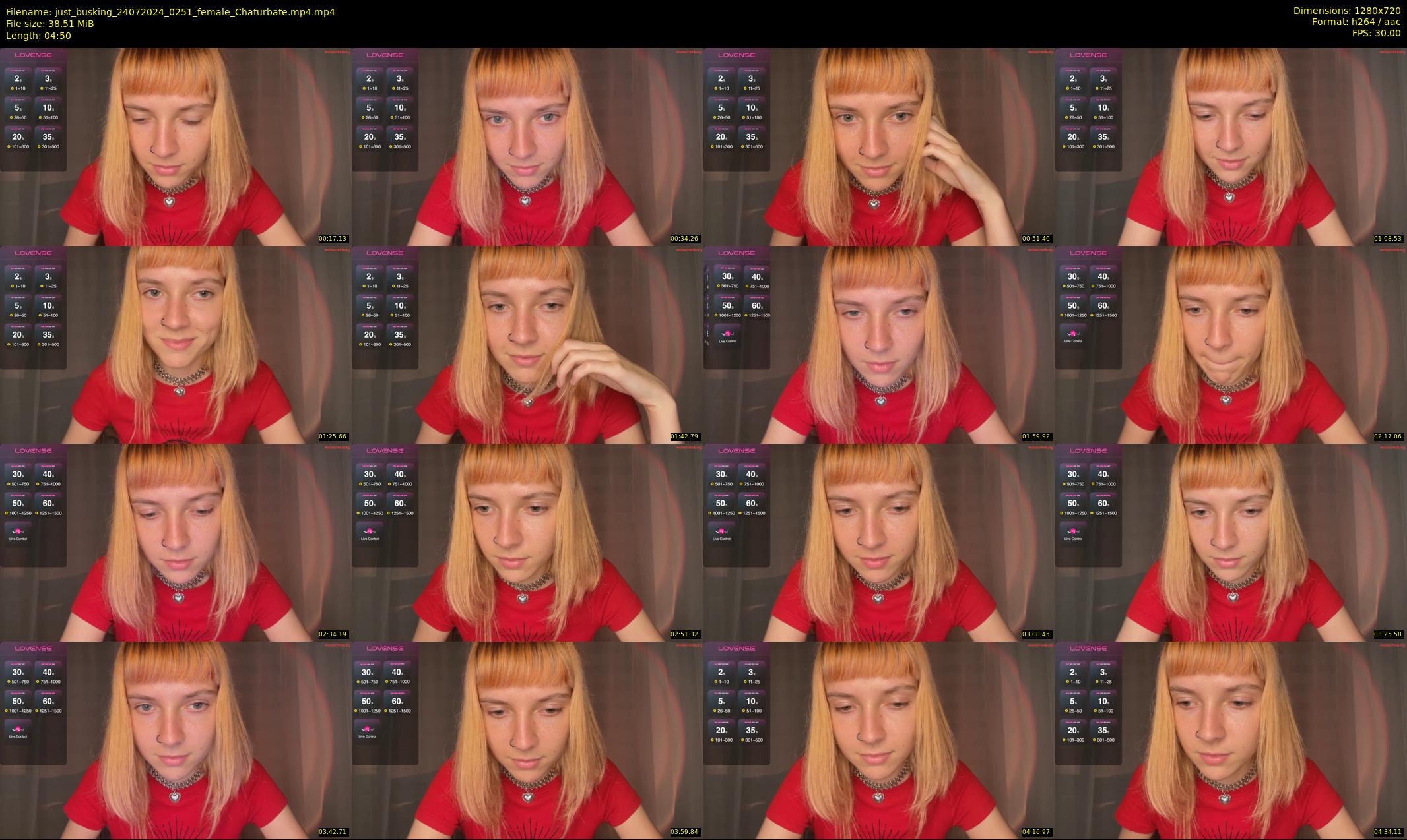 just_busking — 5 minute Chaturbate female cam show recording, 720p, Jul 24, 2024