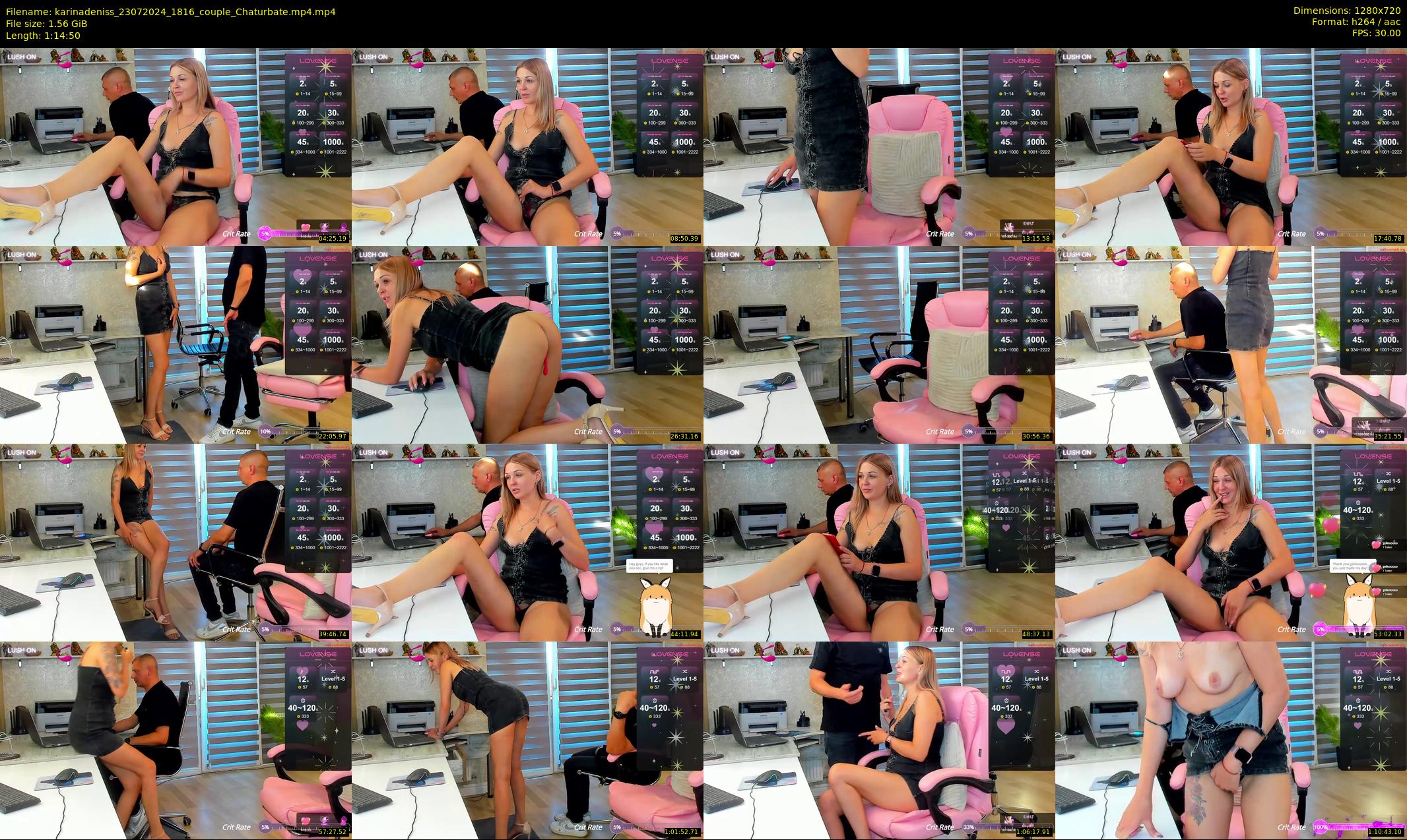 karinadeniss — 75 minute Chaturbate couple cam show recording, 720p, Jul 23, 2024