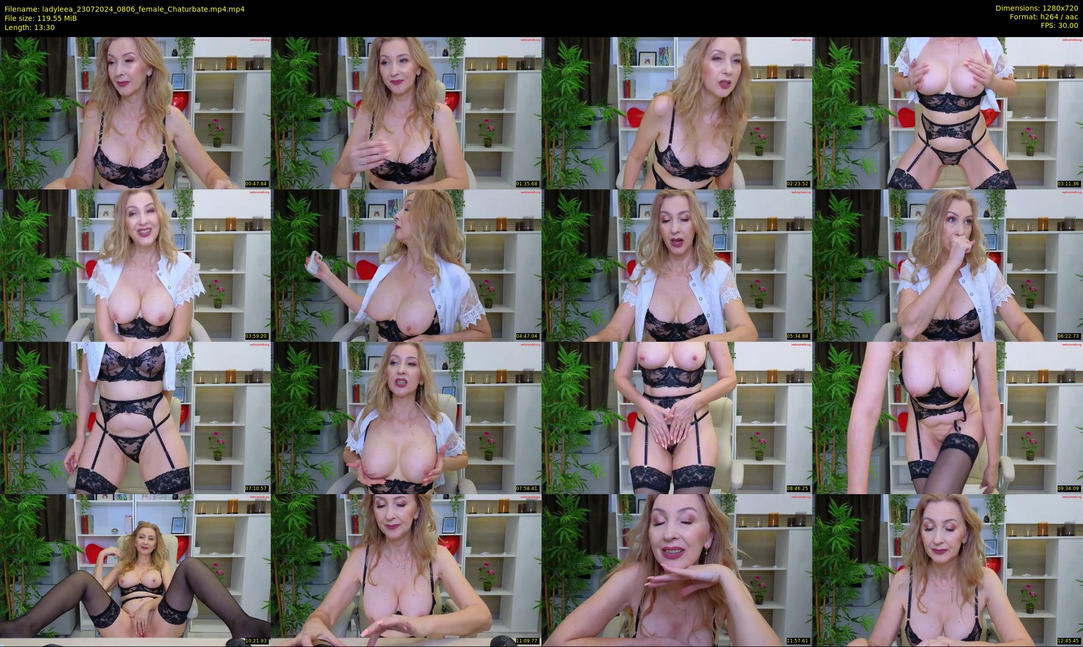 ladyleea — 14 minute Chaturbate female cam show recording, 720p, Jul 23, 2024