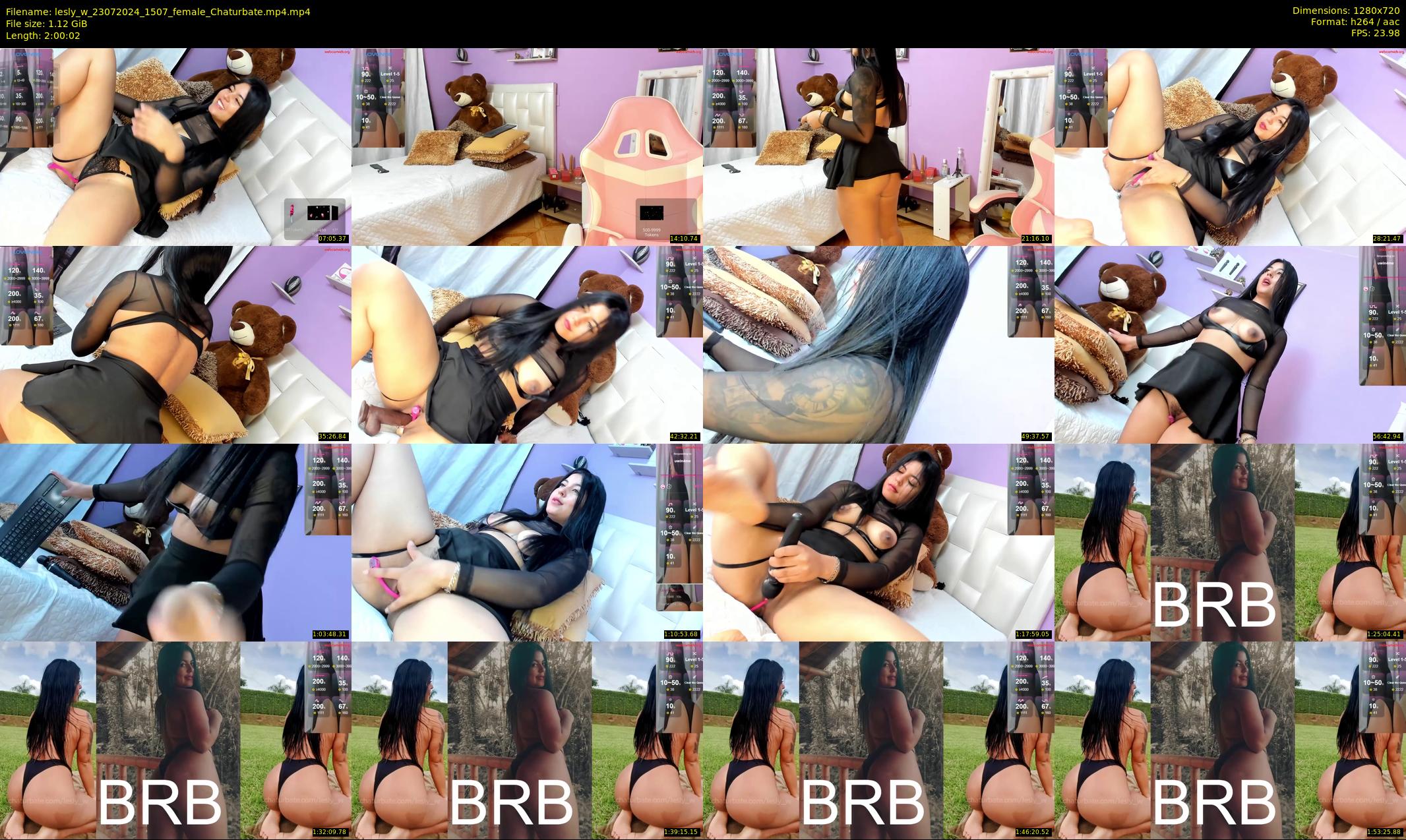 lesly_w — 121 minute Chaturbate female cam show recording, 720p, Jul 23, 2024