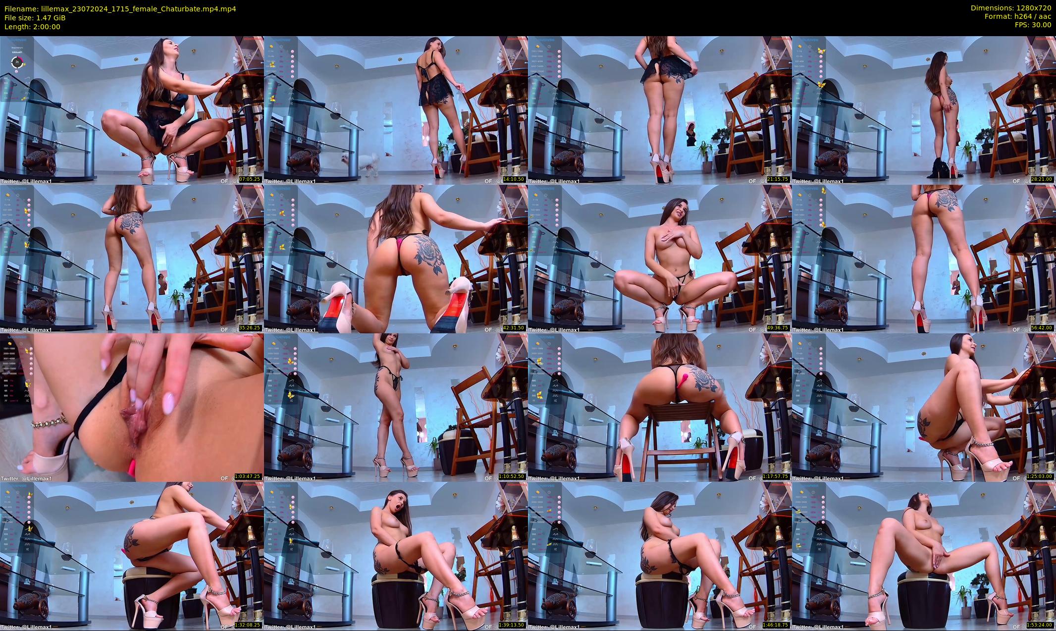 lillemax — 120 minute Chaturbate female cam show recording, 720p, Jul 23, 2024