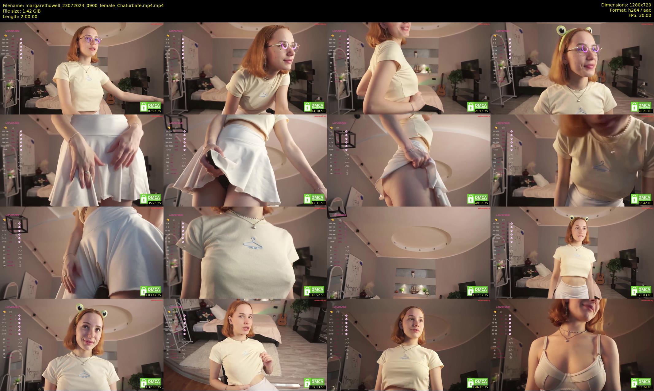 margarethowell — 120 minute Chaturbate female cam show recording, 720p, Jul 23, 2024
