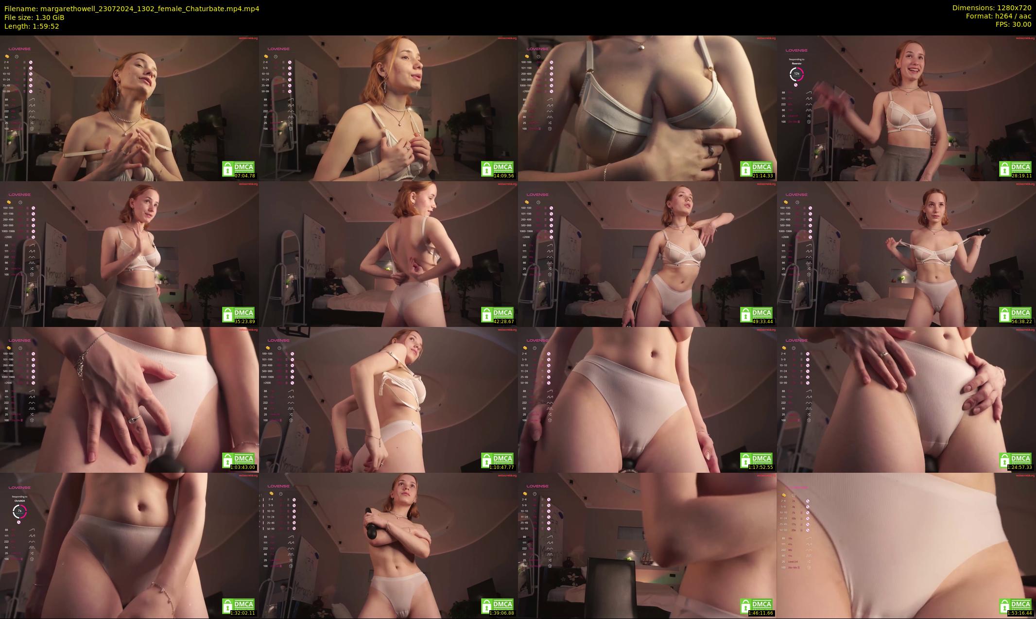 margarethowell — 120 minute Chaturbate female cam show recording, 720p, Jul 23, 2024