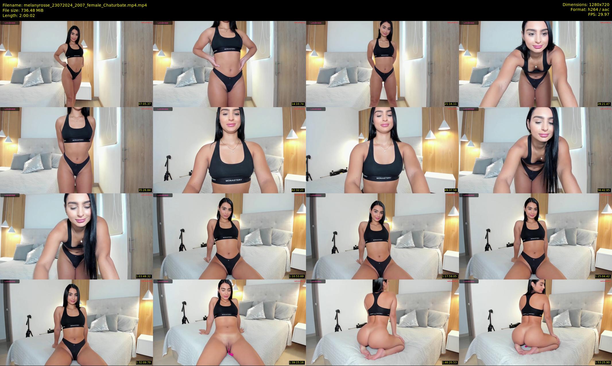 melanyrosse — 121 minute Chaturbate female cam show recording, 720p, Jul 23, 2024