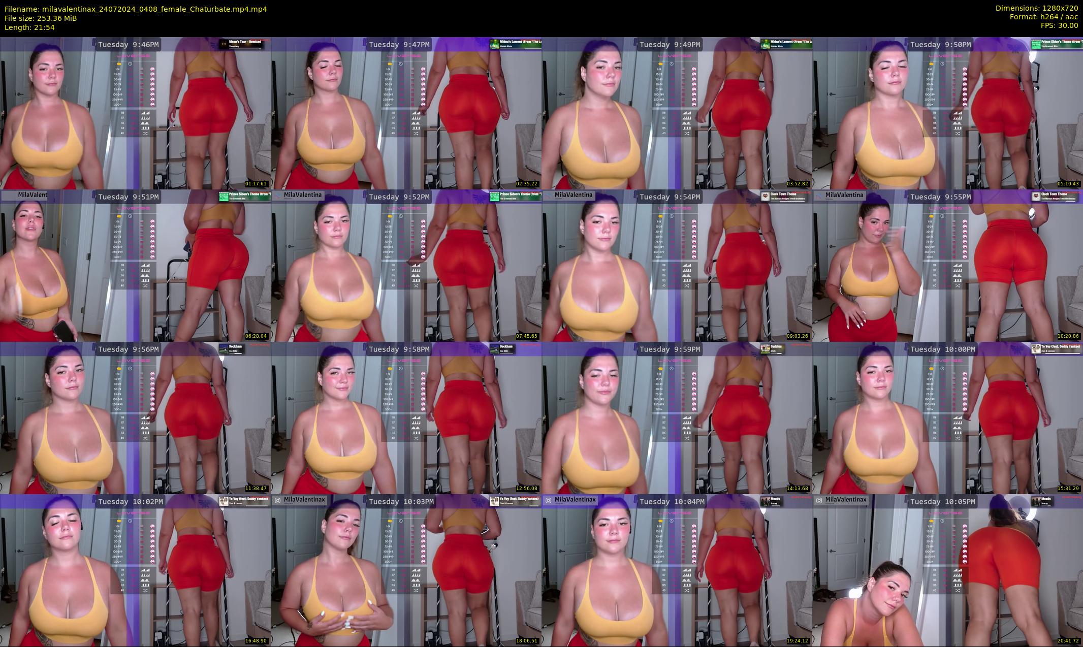 milavalentinax — 22 minute Chaturbate female cam show recording, 720p, Jul 24, 2024