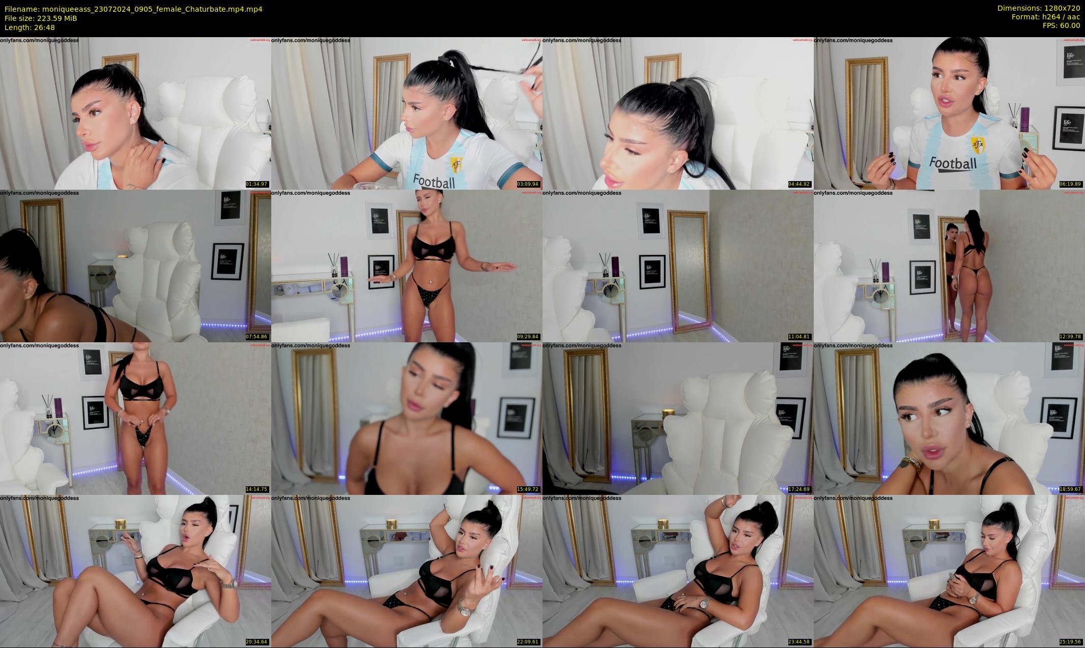 moniqueeass — 27 minute Chaturbate female cam show recording, 720p, Jul 23, 2024