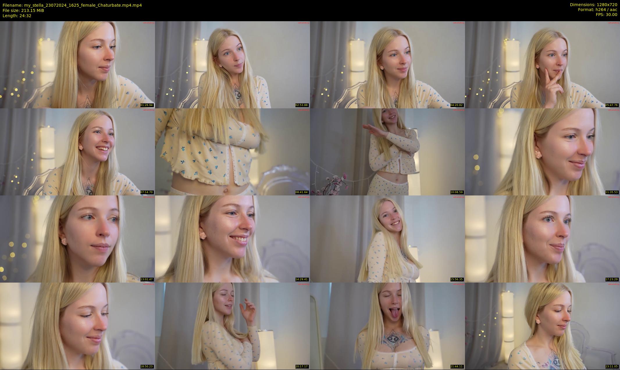 my_stella — 25 minute Chaturbate female cam show recording, 720p, Jul 23, 2024