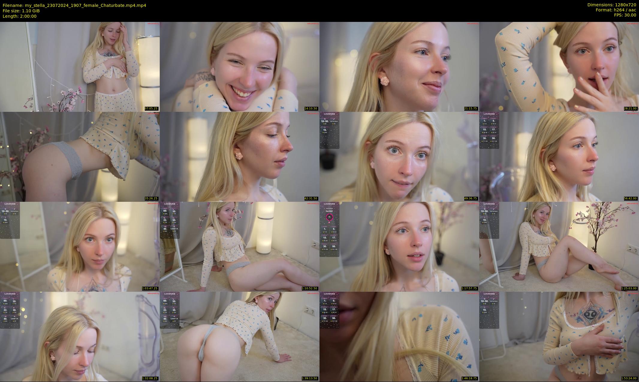 my_stella — 120 minute Chaturbate female cam show recording, 720p, Jul 23, 2024