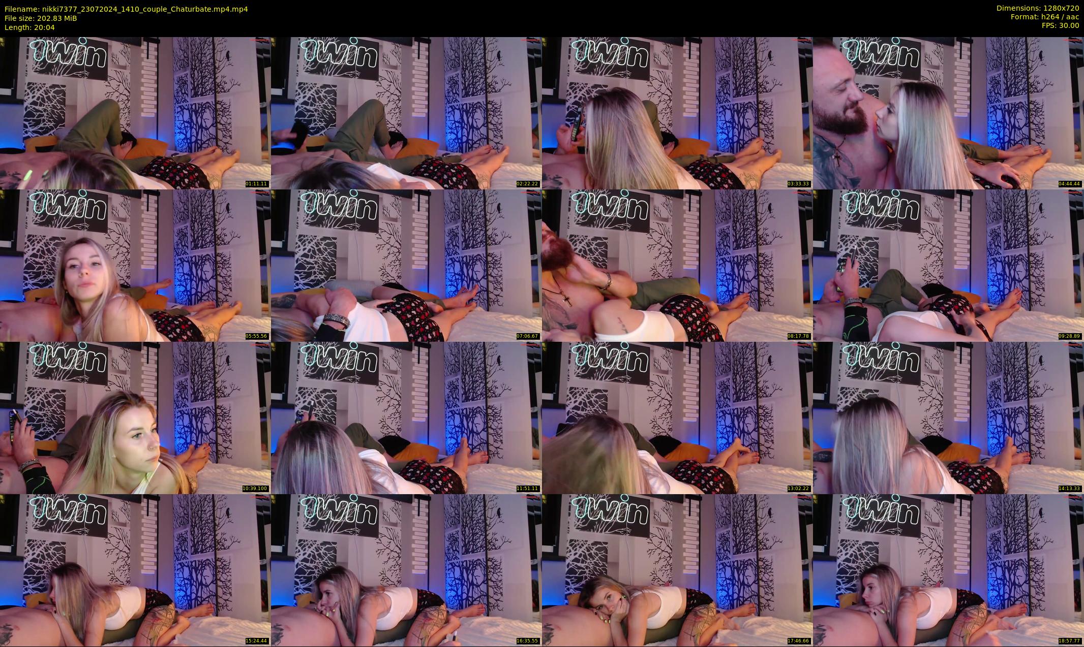 nikki7377 — 21 minute Chaturbate couple cam show recording, 720p, Jul 23, 2024