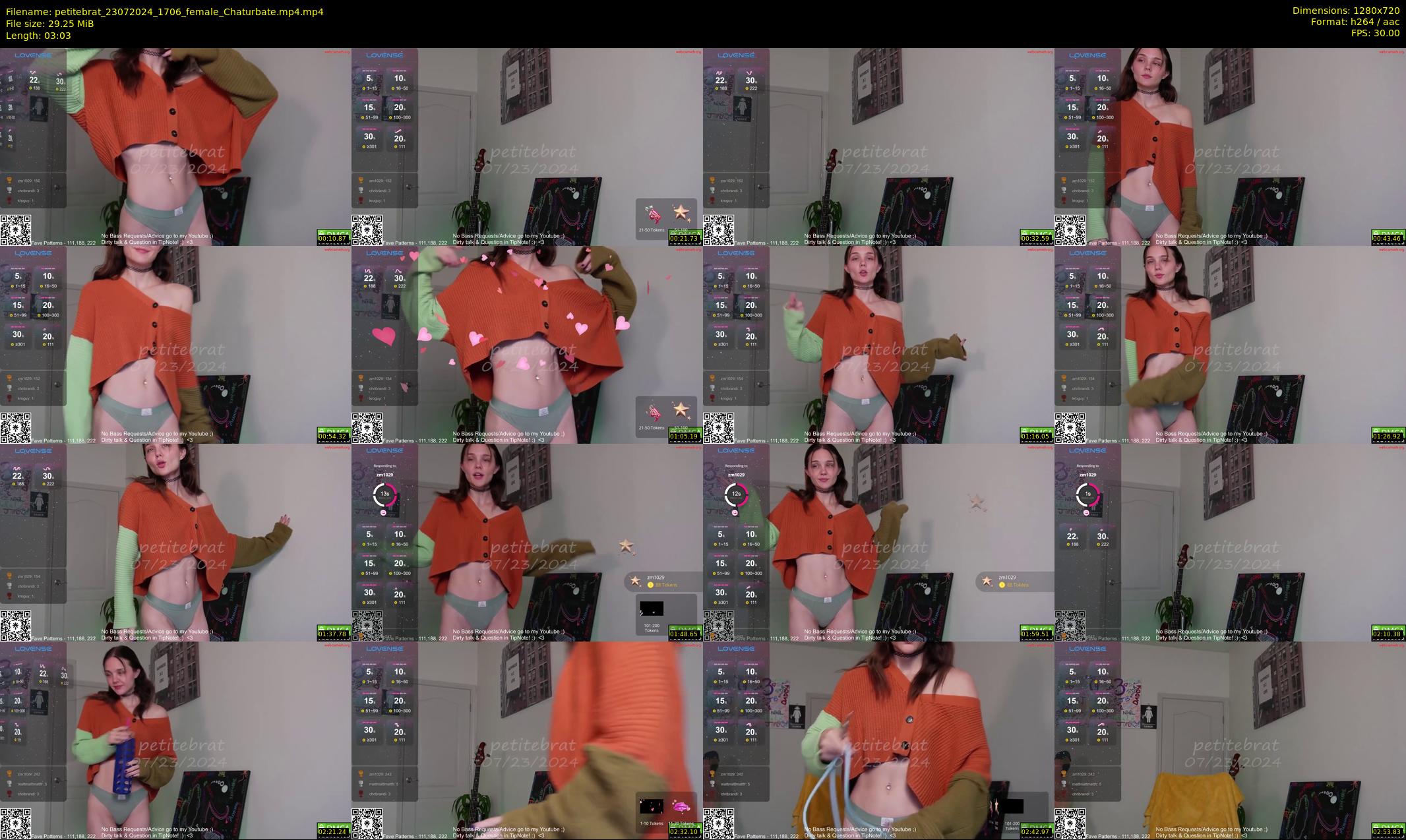 petitebrat — 4 minute Chaturbate female cam show recording, 720p, Jul 23, 2024