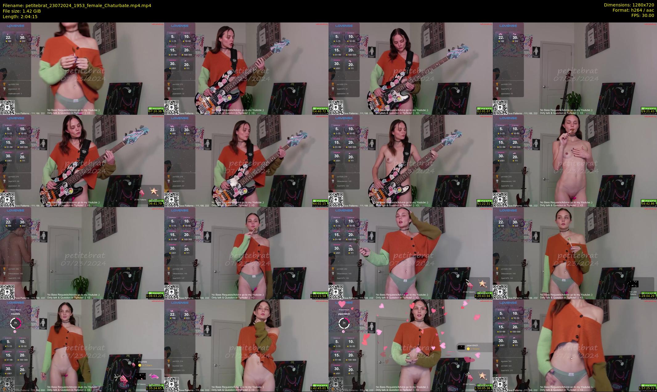 petitebrat — 125 minute Chaturbate female cam show recording, 720p, Jul 23, 2024