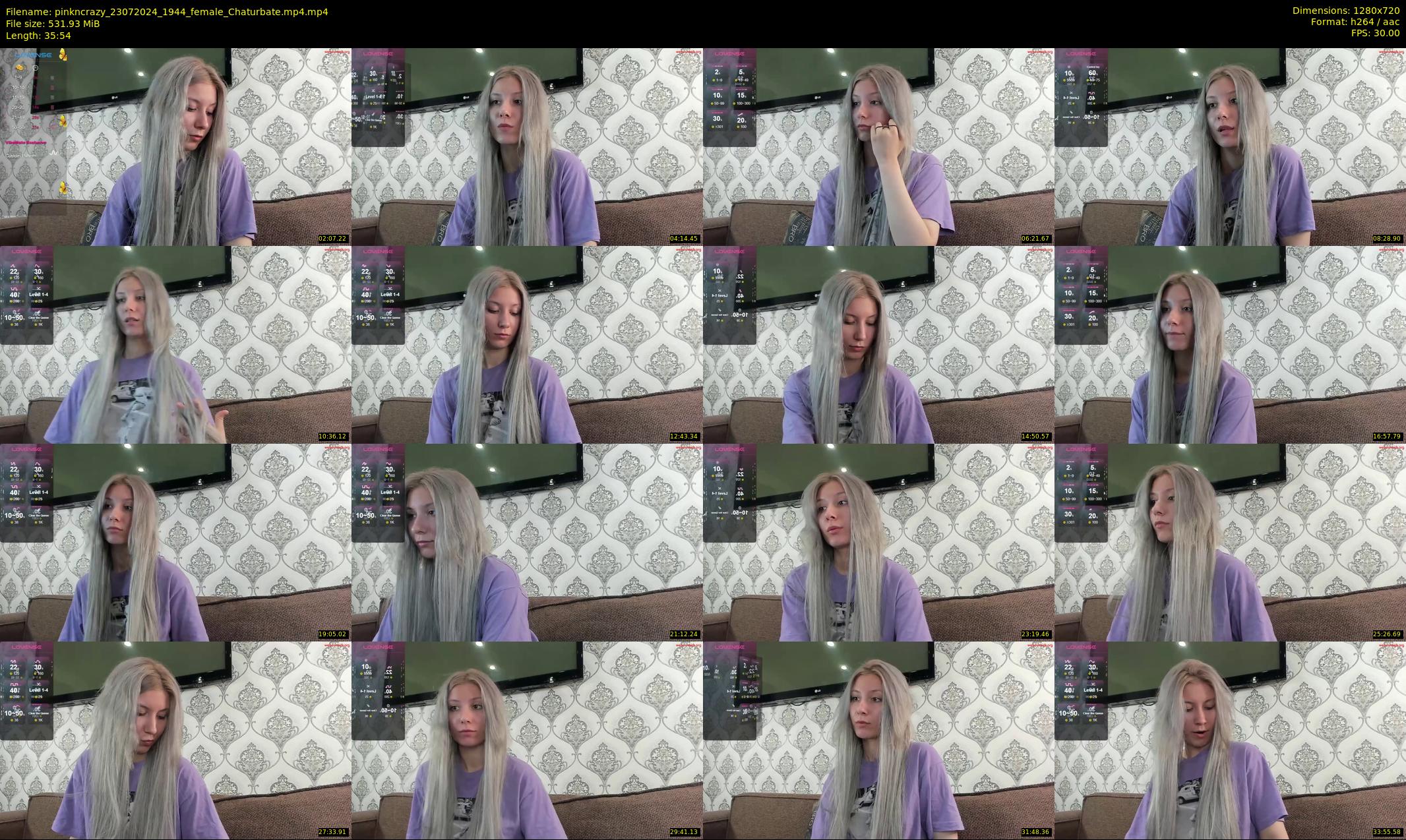 pinkncrazy — 36 minute Chaturbate female cam show recording, 720p, Jul 23, 2024
