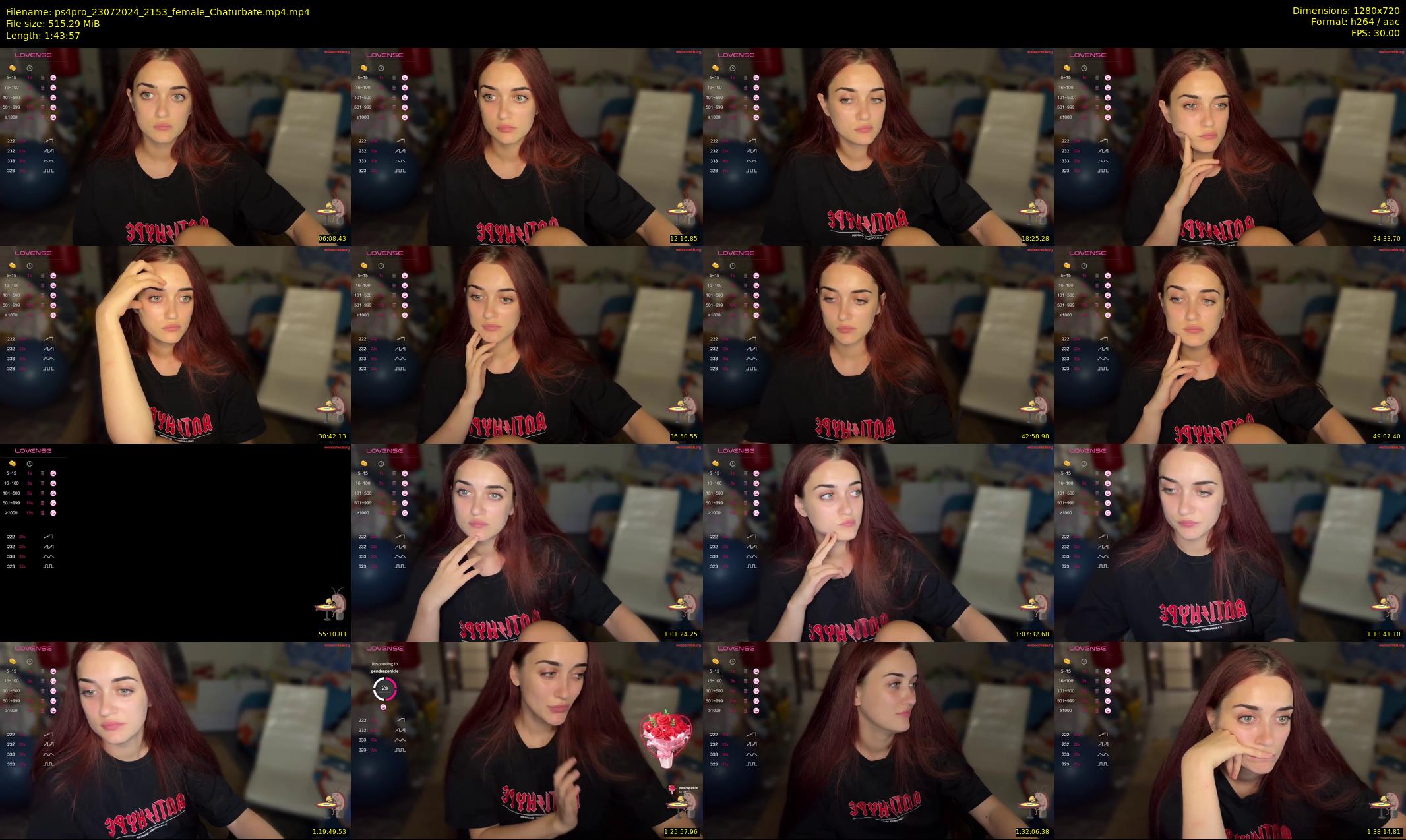 ps4pro — 104 minute Chaturbate female cam show recording, 720p, Jul 23, 2024