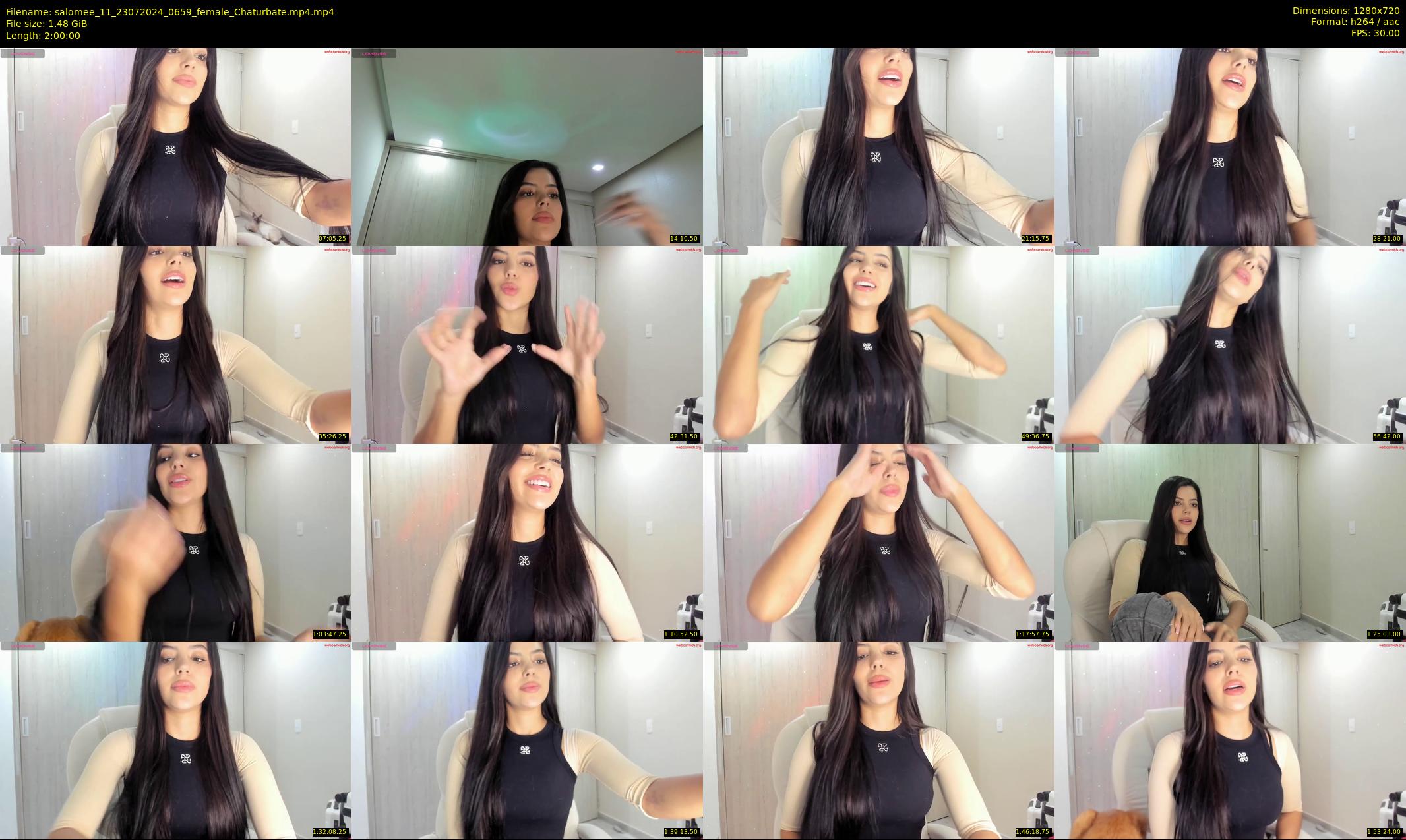 salomee_11 — 120 minute Chaturbate female cam show recording, 720p, Jul 23, 2024