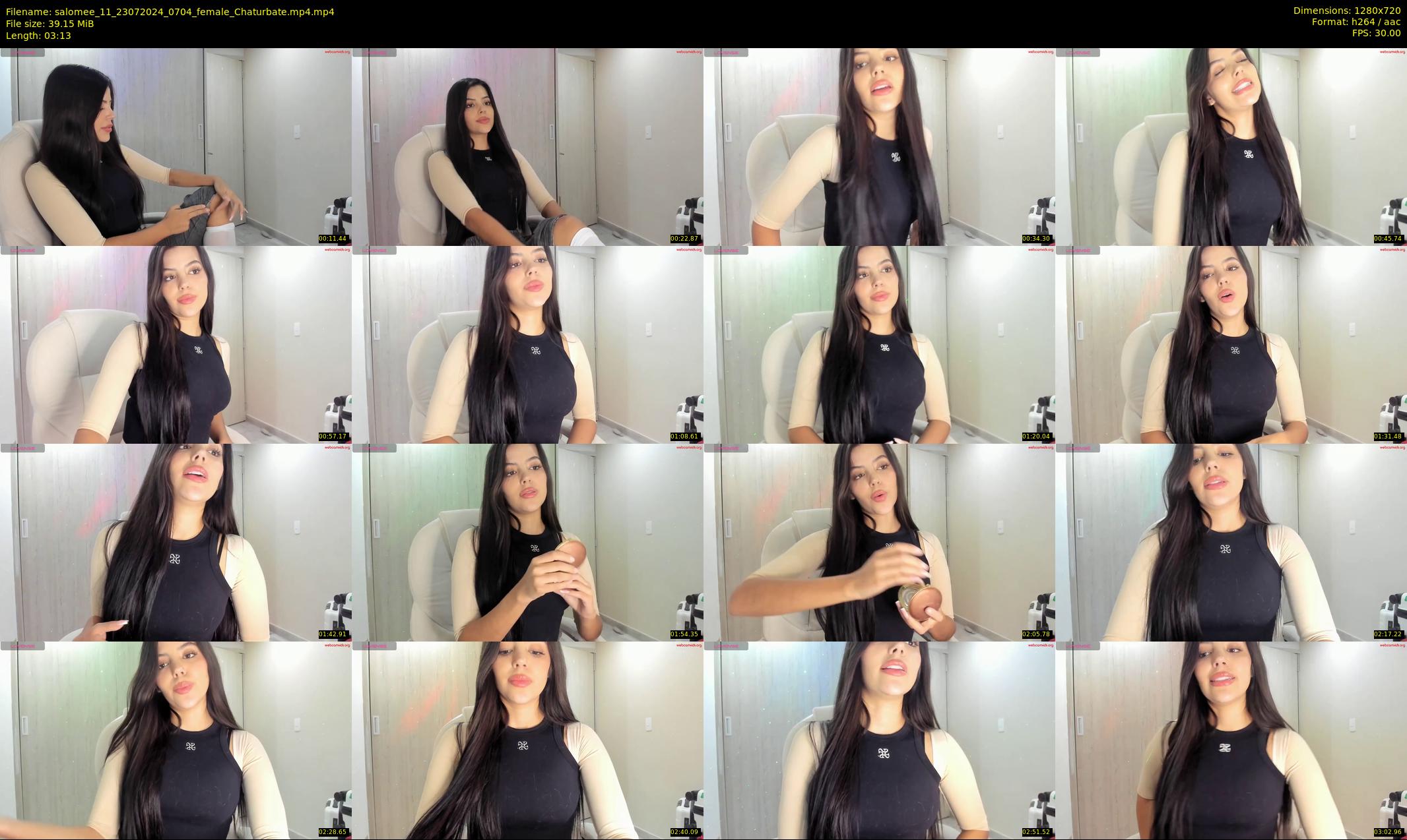salomee_11 — 4 minute Chaturbate female cam show recording, 720p, Jul 23, 2024