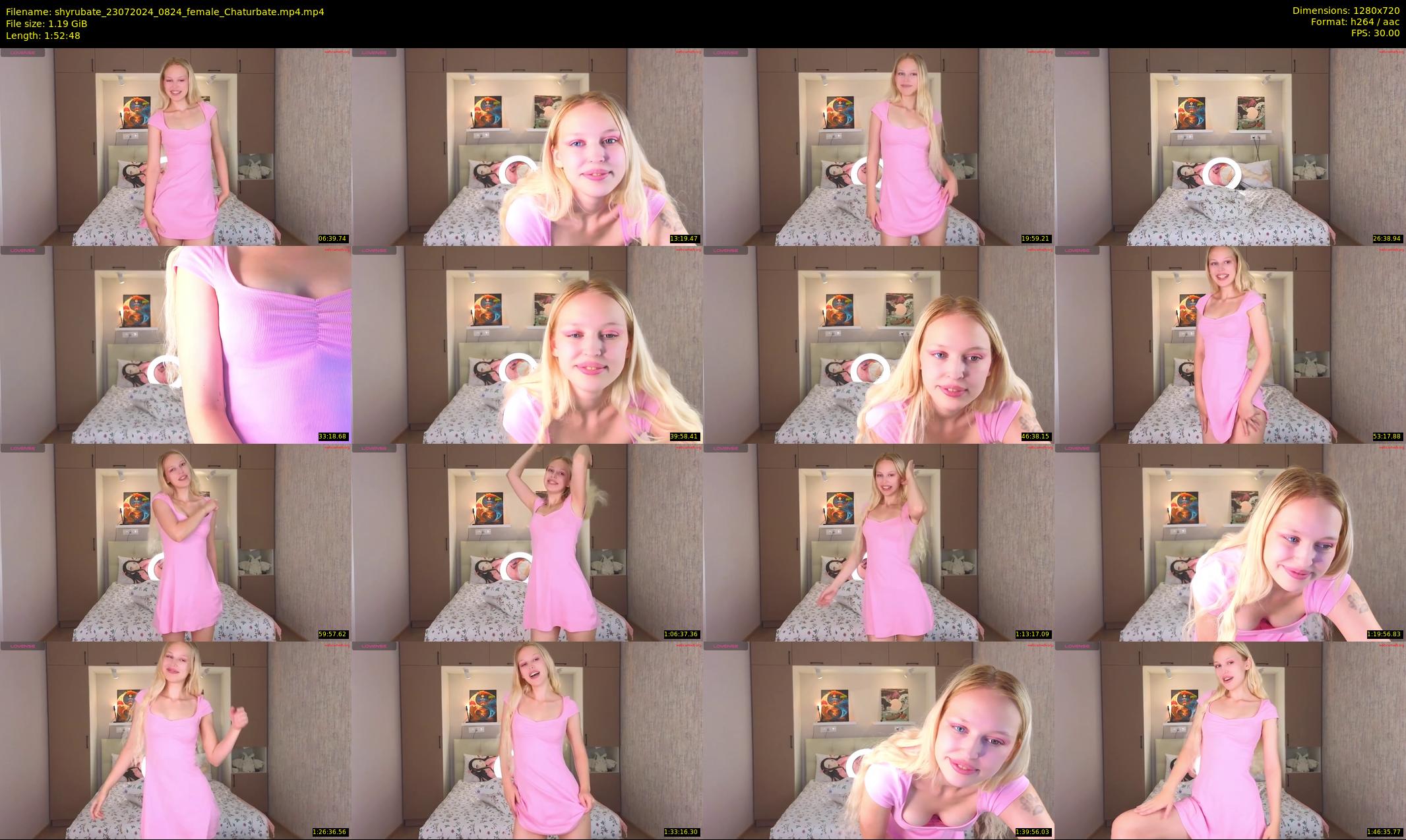 shyrubate — 113 minute Chaturbate female cam show recording, 720p, Jul 23, 2024