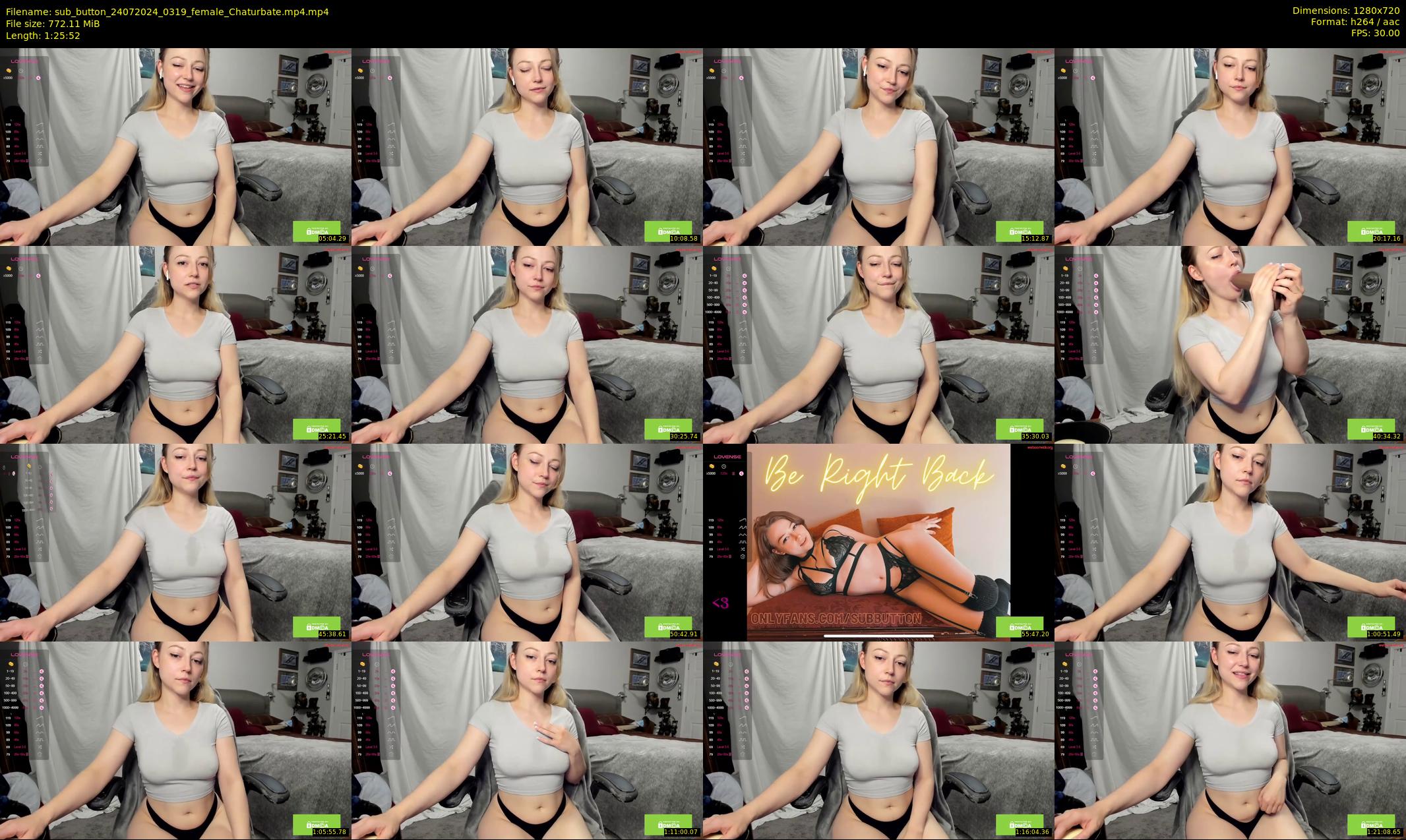 sub_button — 86 minute Chaturbate female cam show recording, 720p, Jul 24, 2024