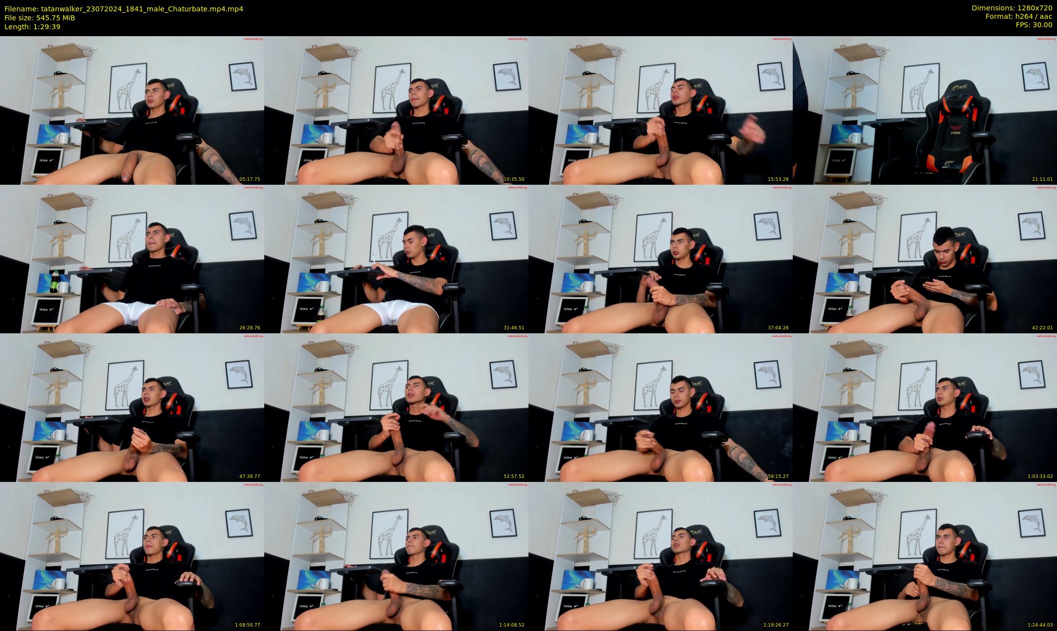 tatanwalker — 90 minute Chaturbate male cam show recording, 720p, Jul 23, 2024