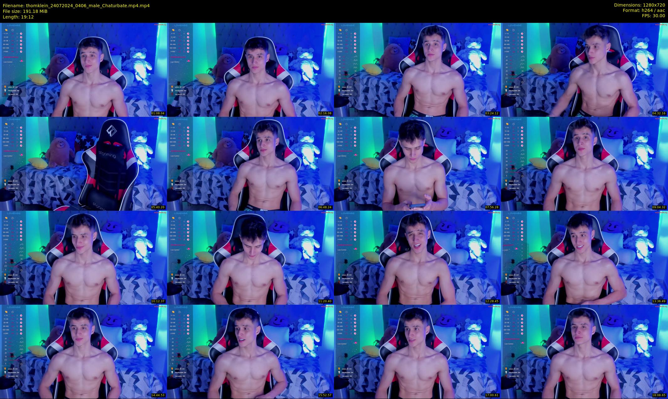 thomklein — 20 minute Chaturbate male cam show recording, 720p, Jul 24, 2024