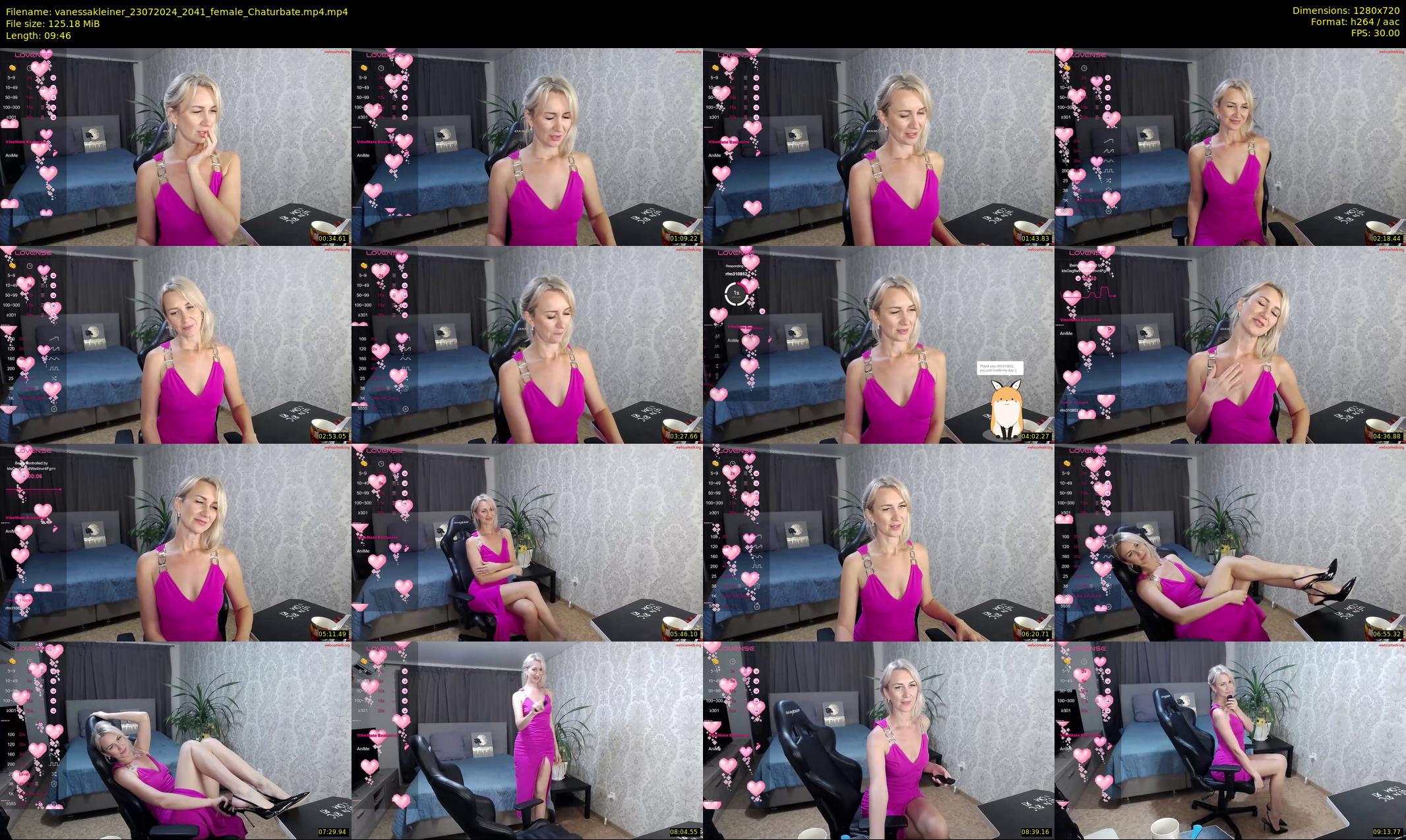 vanessakleiner — 10 minute Chaturbate female cam show recording, 720p, Jul 23, 2024