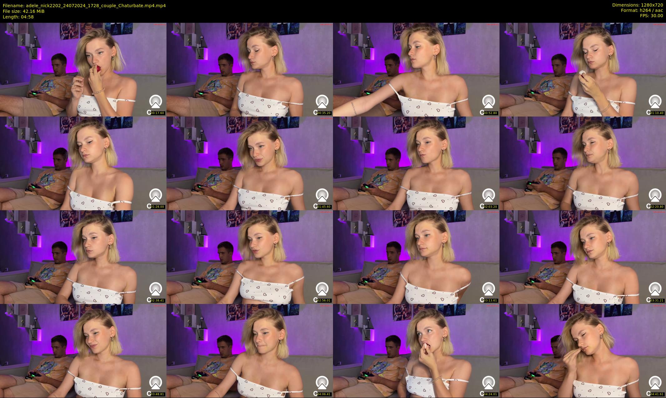 adele_nick2202 — 5 minute Chaturbate couple cam show recording, 720p, Jul 24, 2024