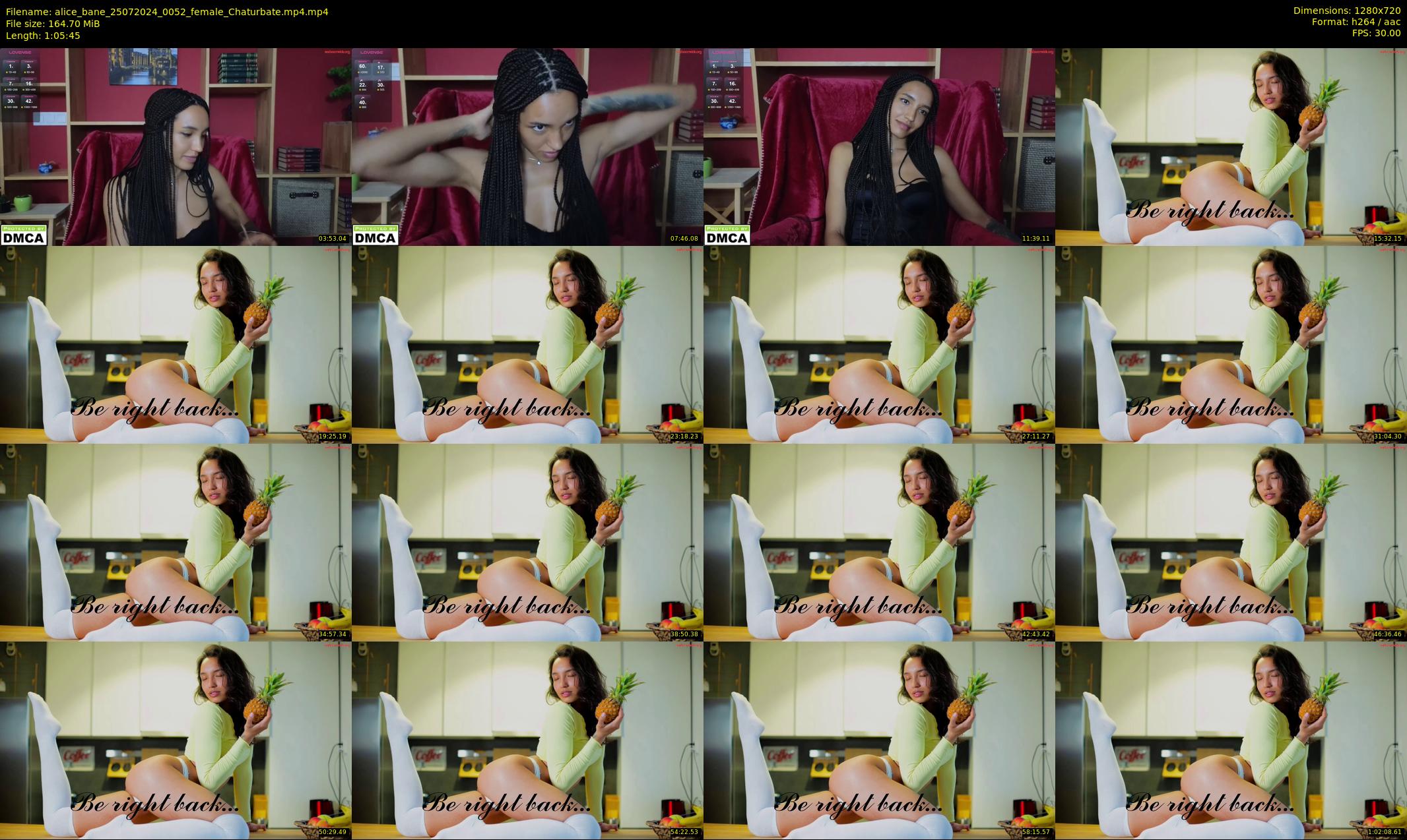 alice_bane — 66 minute Chaturbate female cam show recording, 720p, Jul 25, 2024