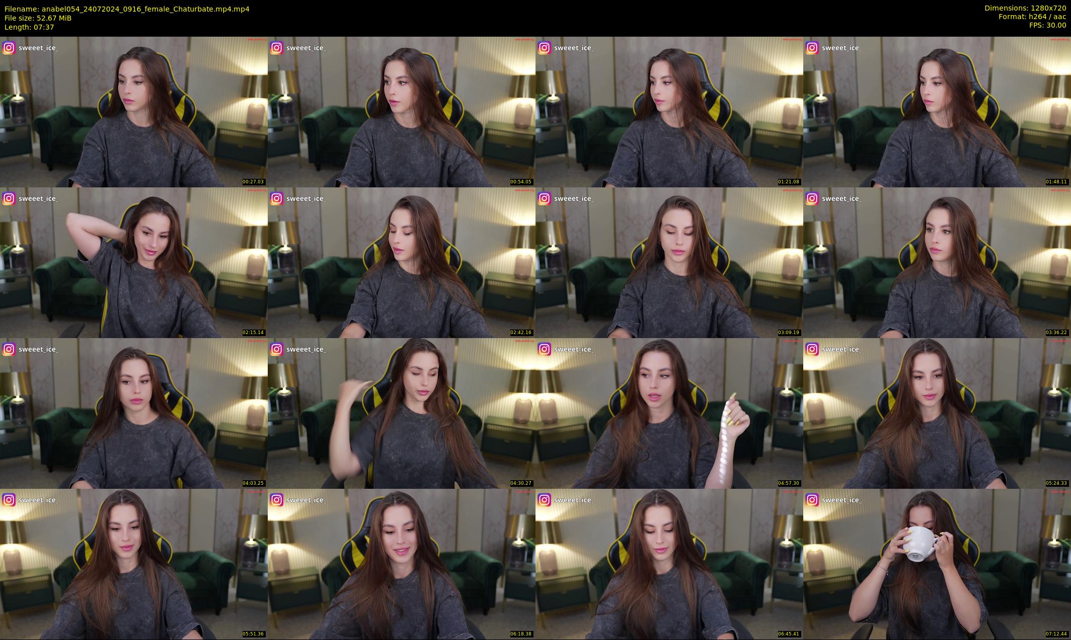 anabel054 — 8 minute Chaturbate female cam show recording, 720p, Jul 24, 2024